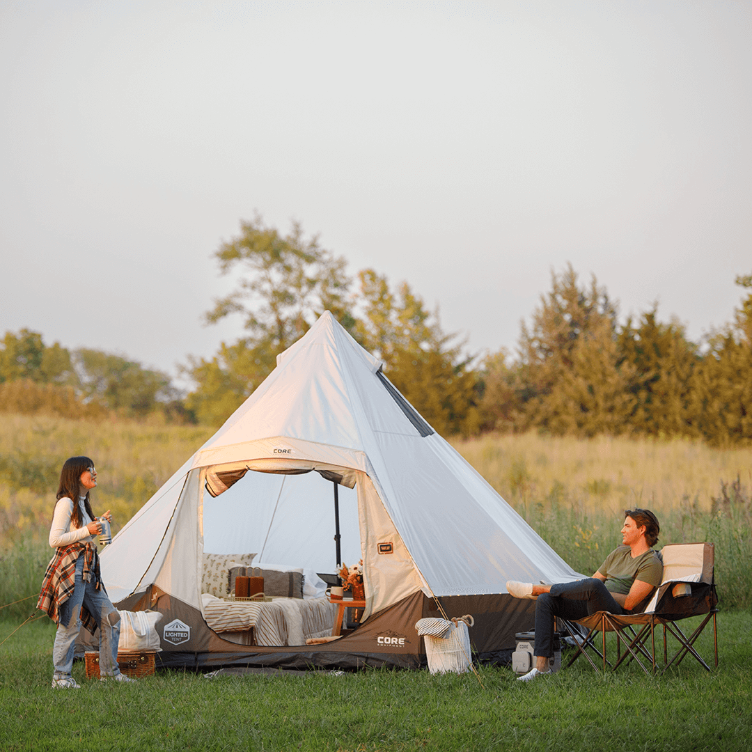 6 Person Lighted Bell Tent
