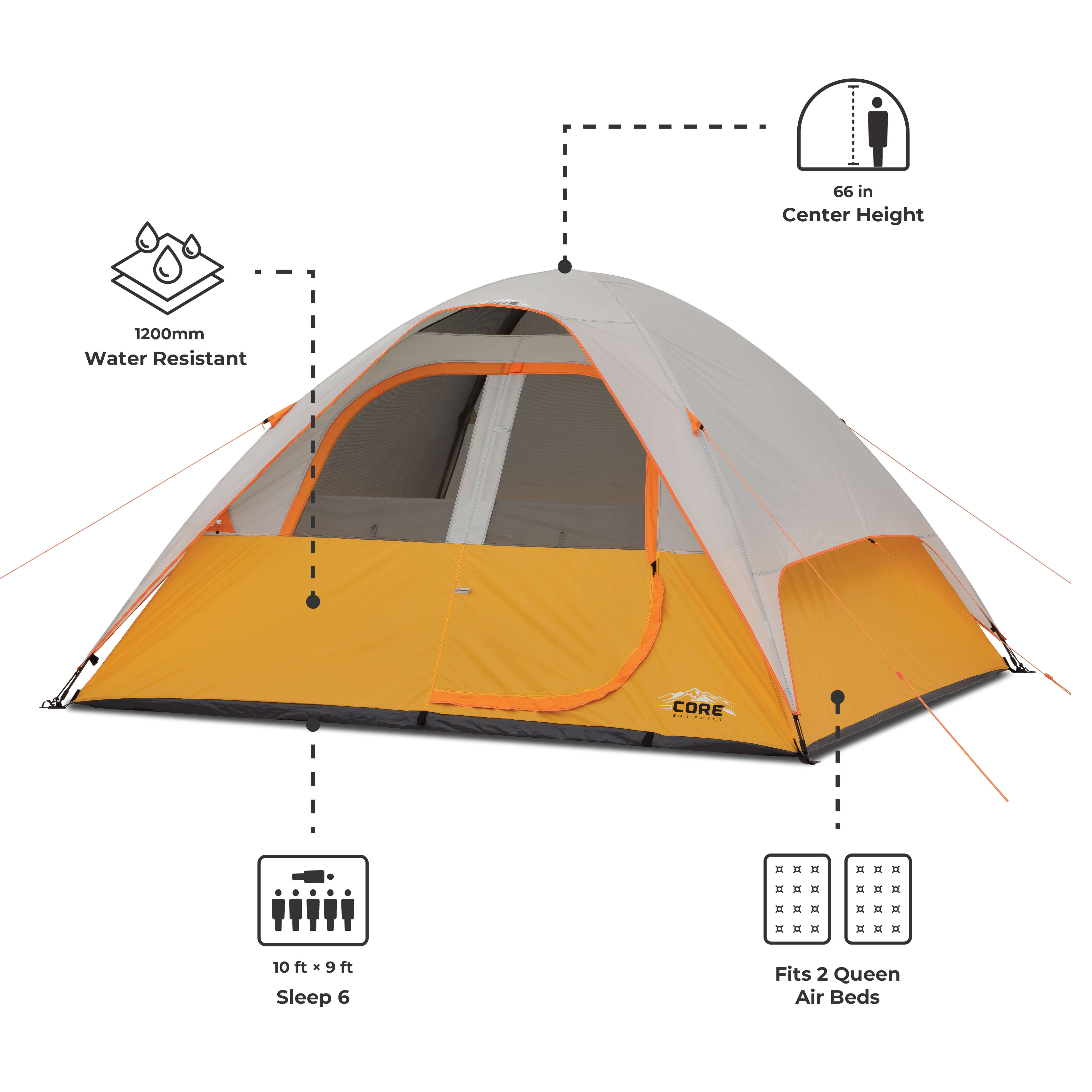 6 Person Dome Tent
