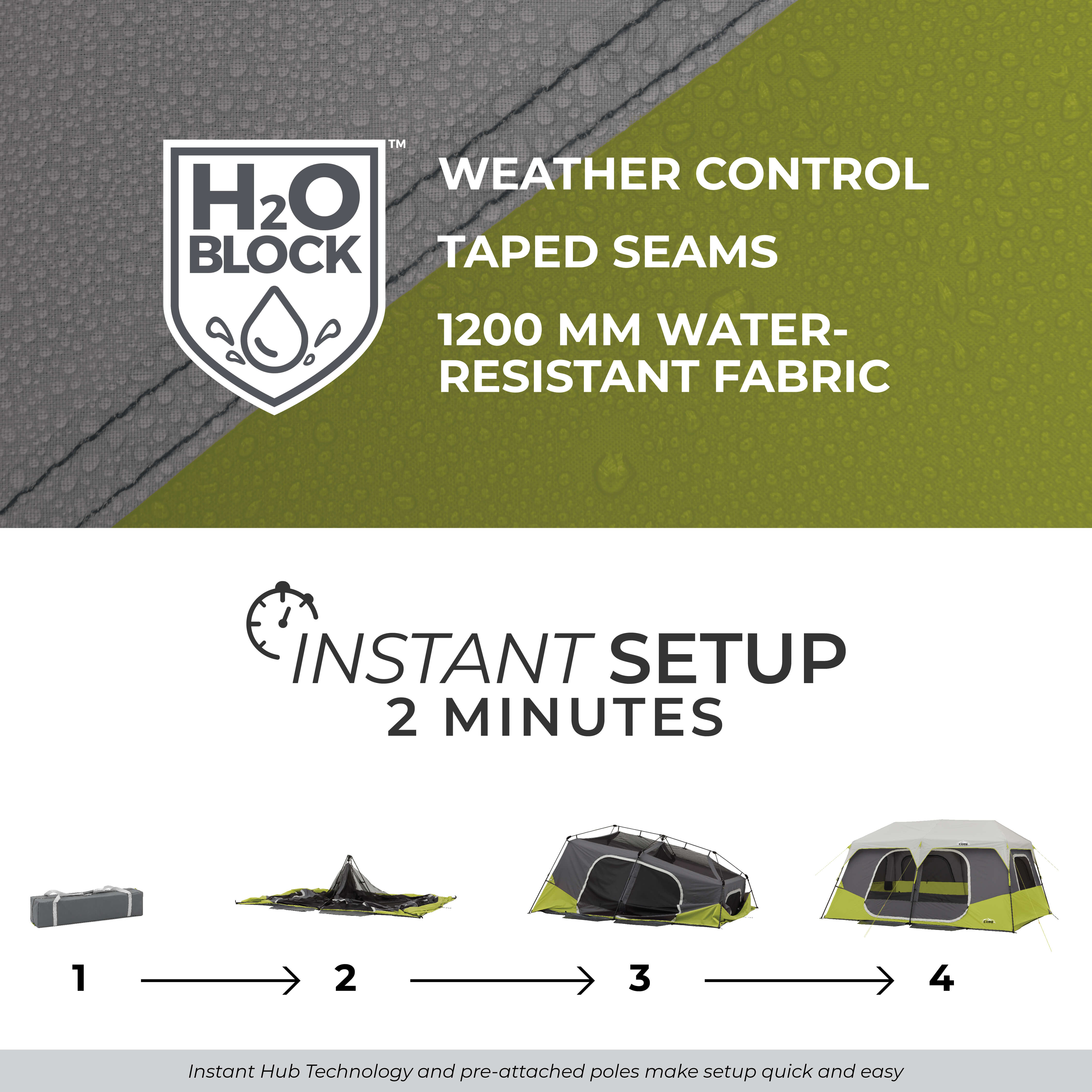 10 Person Instant Cabin Tent