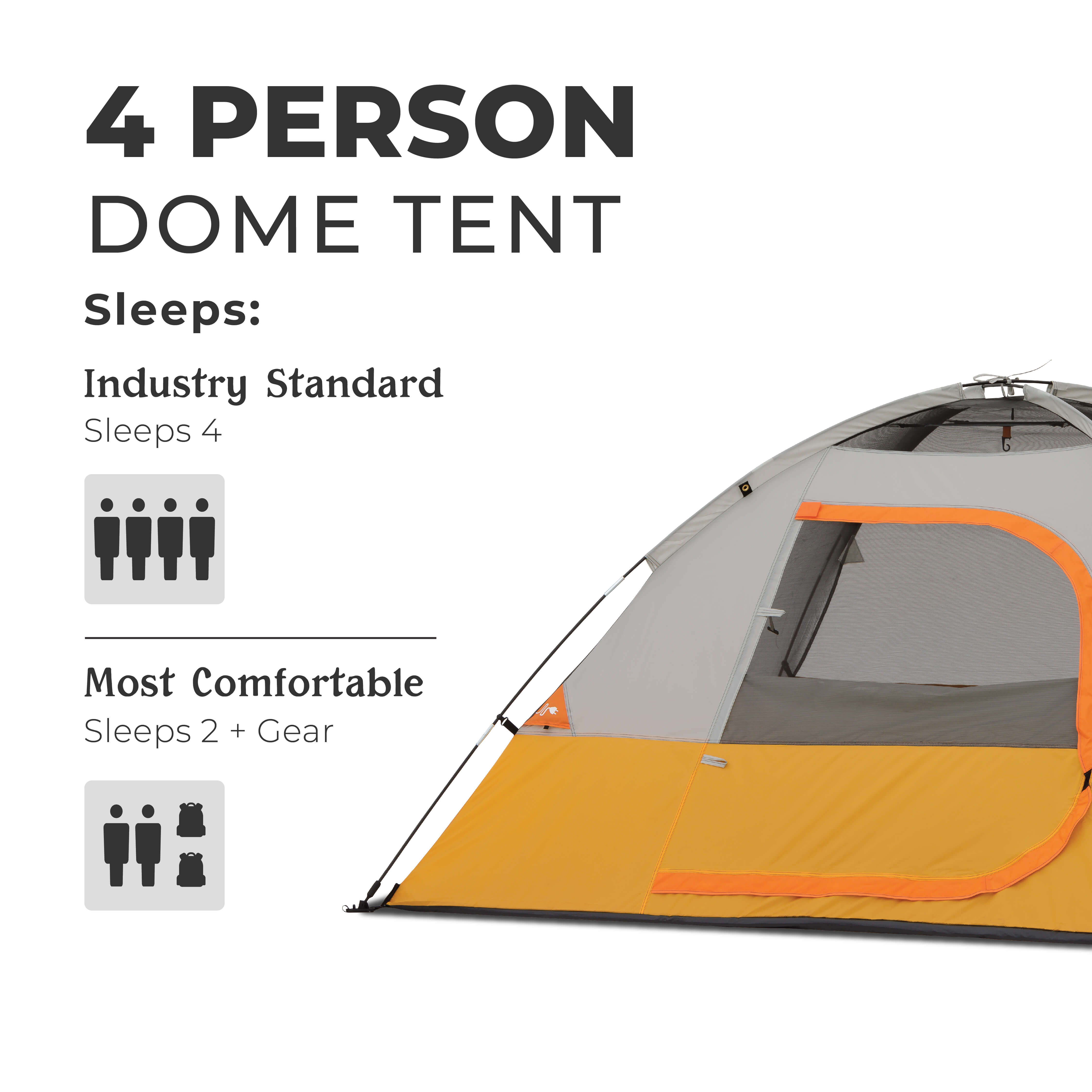 4 Person Dome Backpacking Tent
