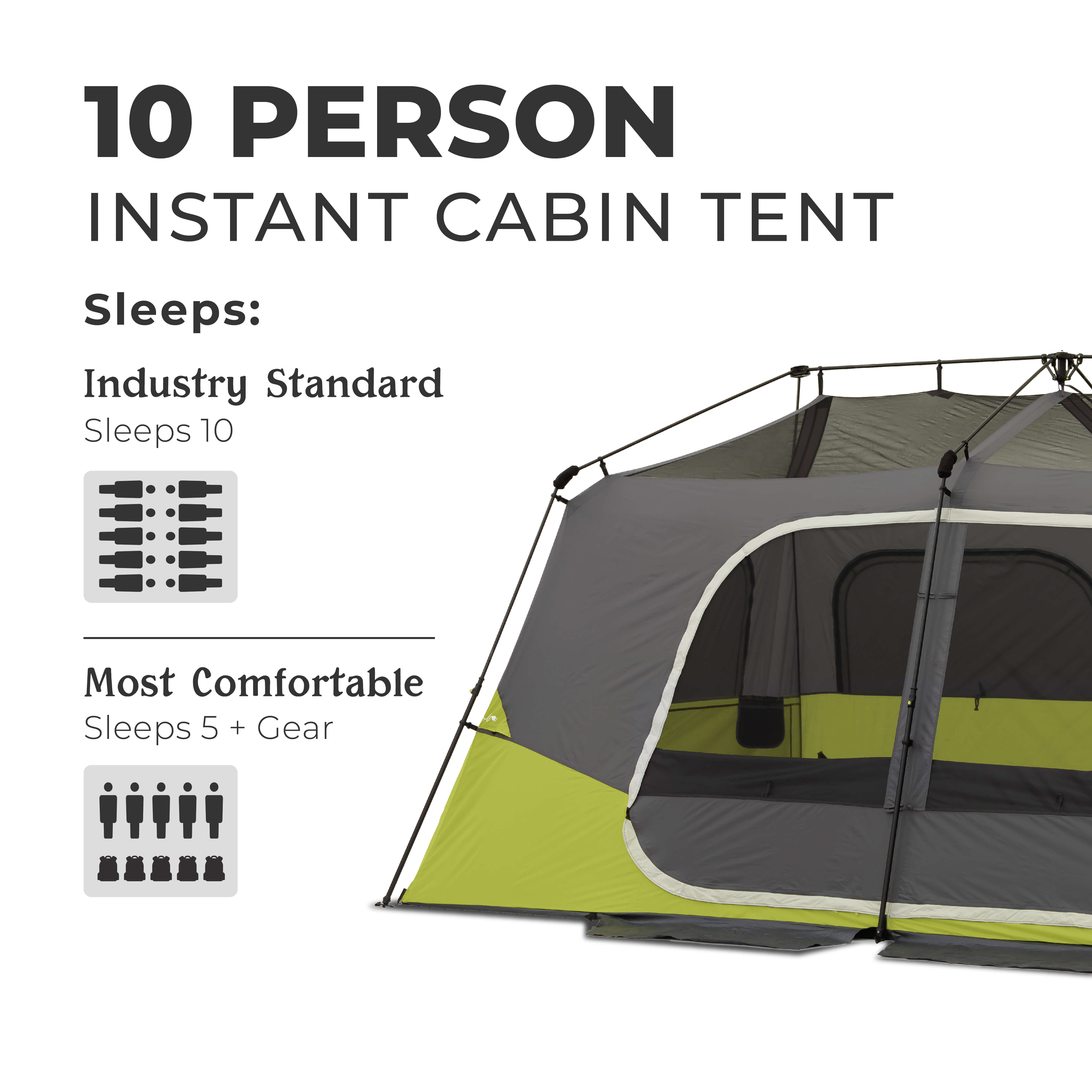 10 Person Instant Cabin Tent
