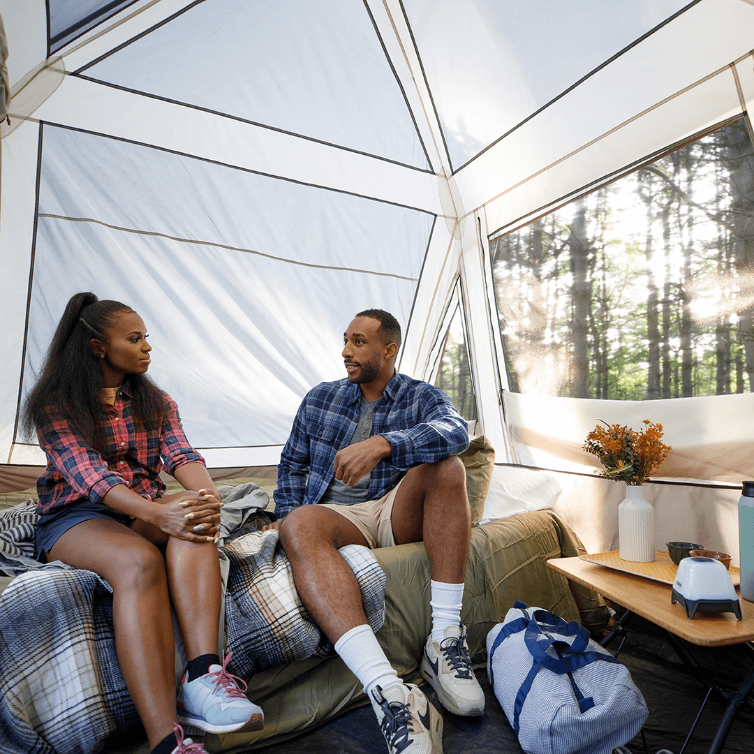 6 Person Lighted Instant Pyramid Tent