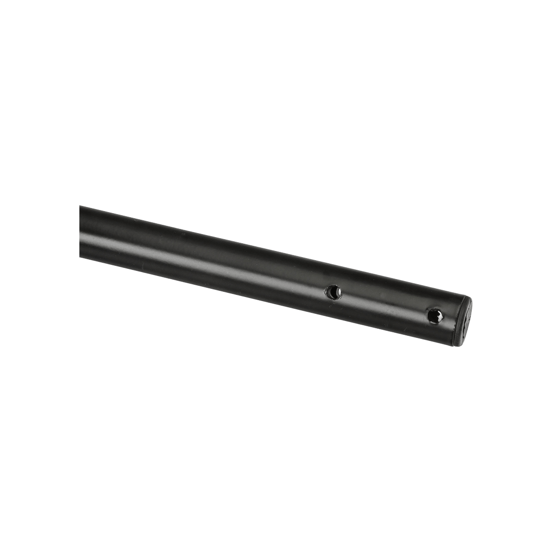 end of black eave pole with 2 holes