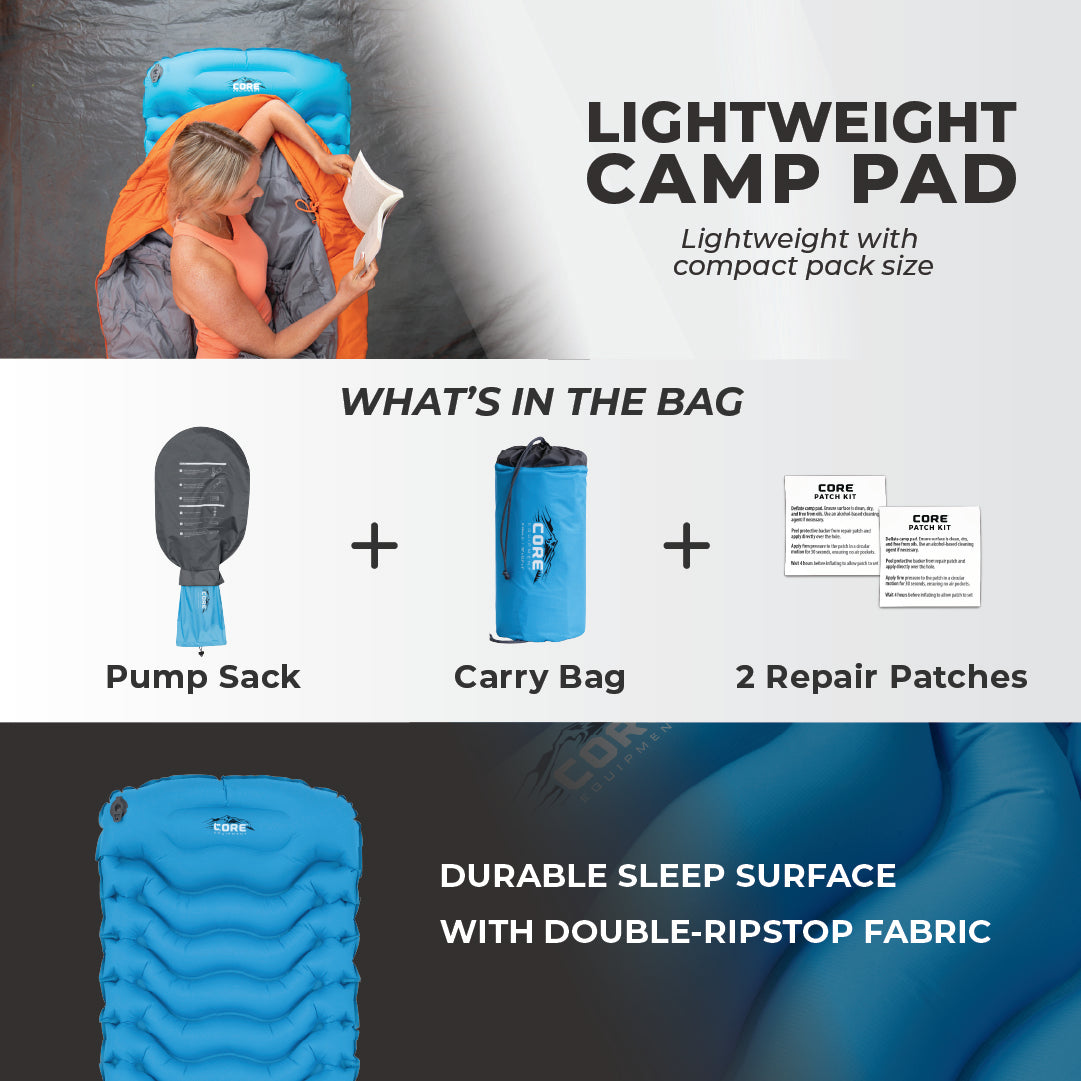 3 Season Insulated Lightweight Sleeping Pad