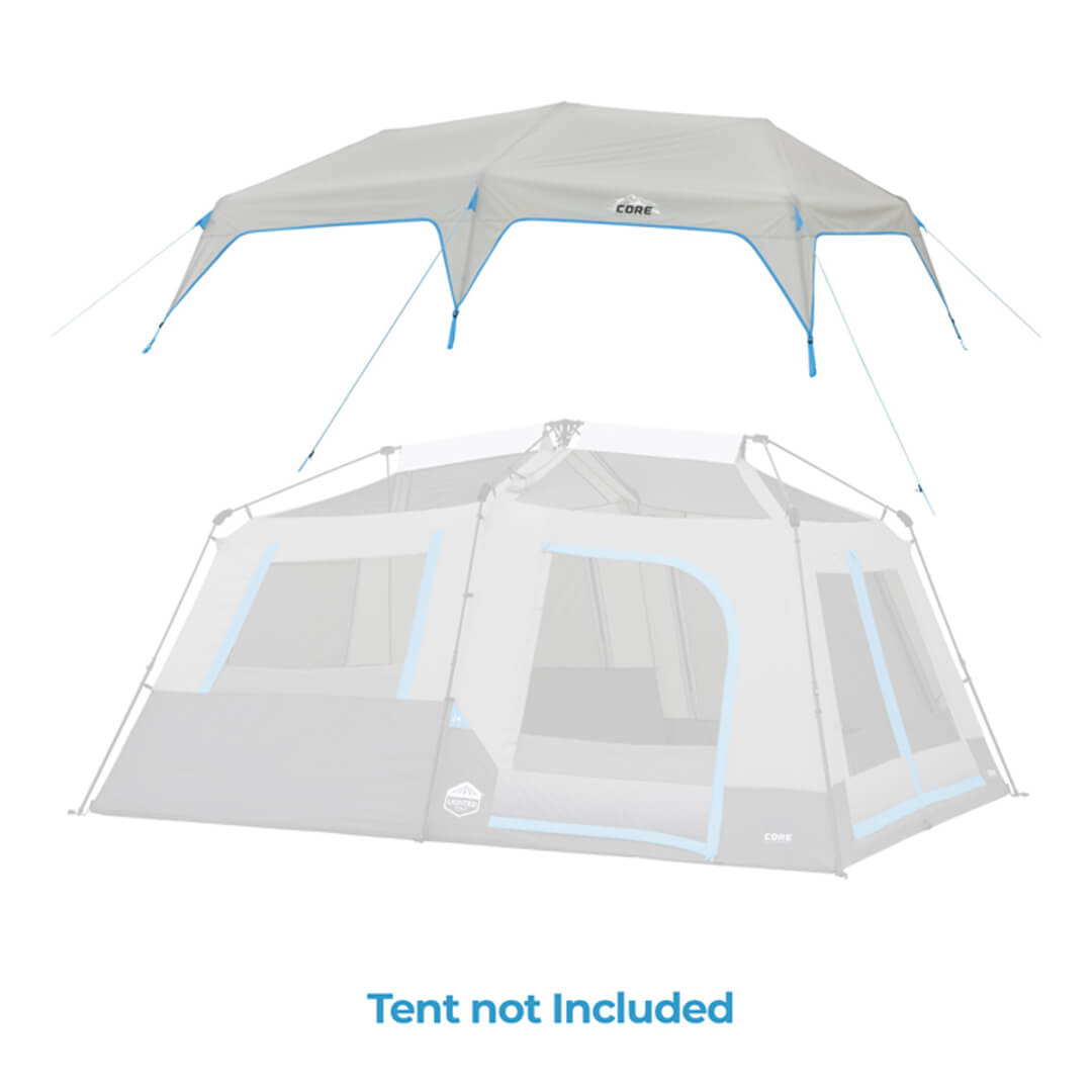 rainfly 92459 over a tent body with the text "tent not included"