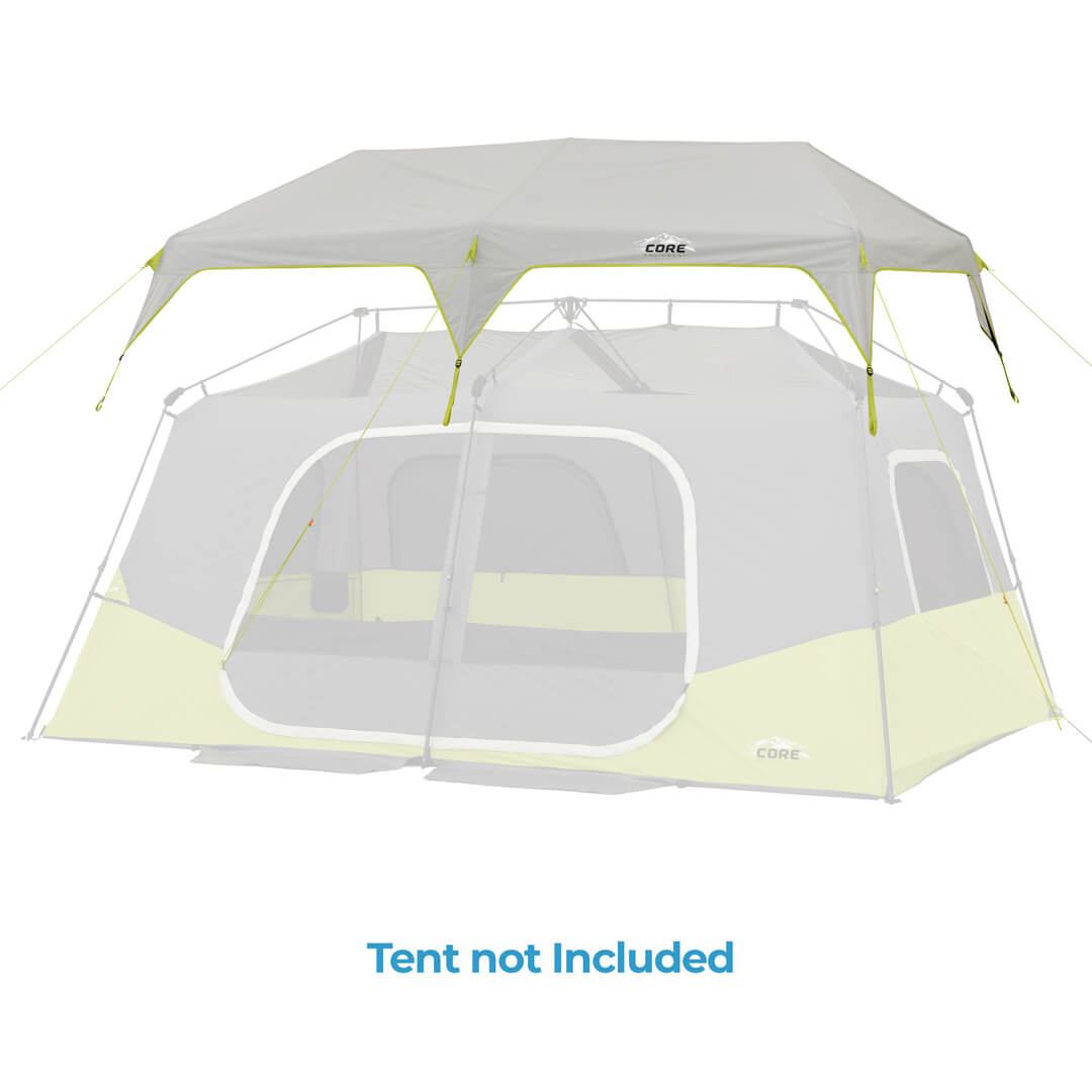 rainfly 92484 on a tent body with the text "Tent not Included"