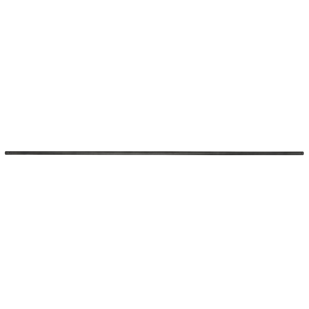 black eave pole with a hole on each end