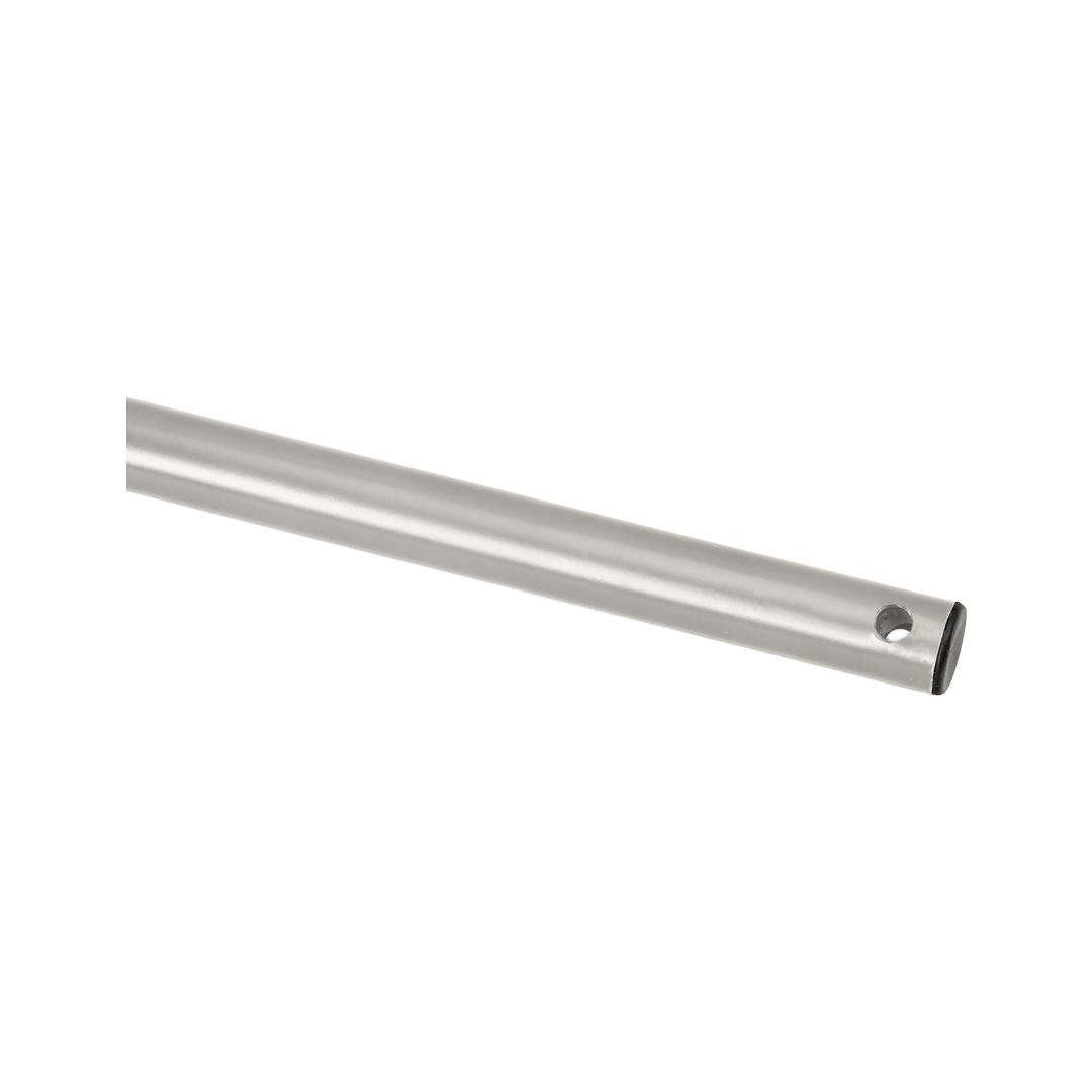 end of grey eave pole with one hole