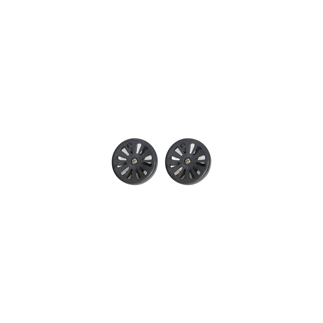 2 side hubs shown from below on a transparent background
