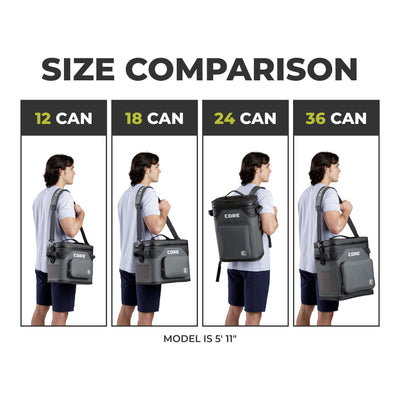 CLIMAKEEP Magnetic 24 Can Backpack Soft Cooler