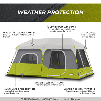 9 Person Instant Cabin Tent 14' x 9'