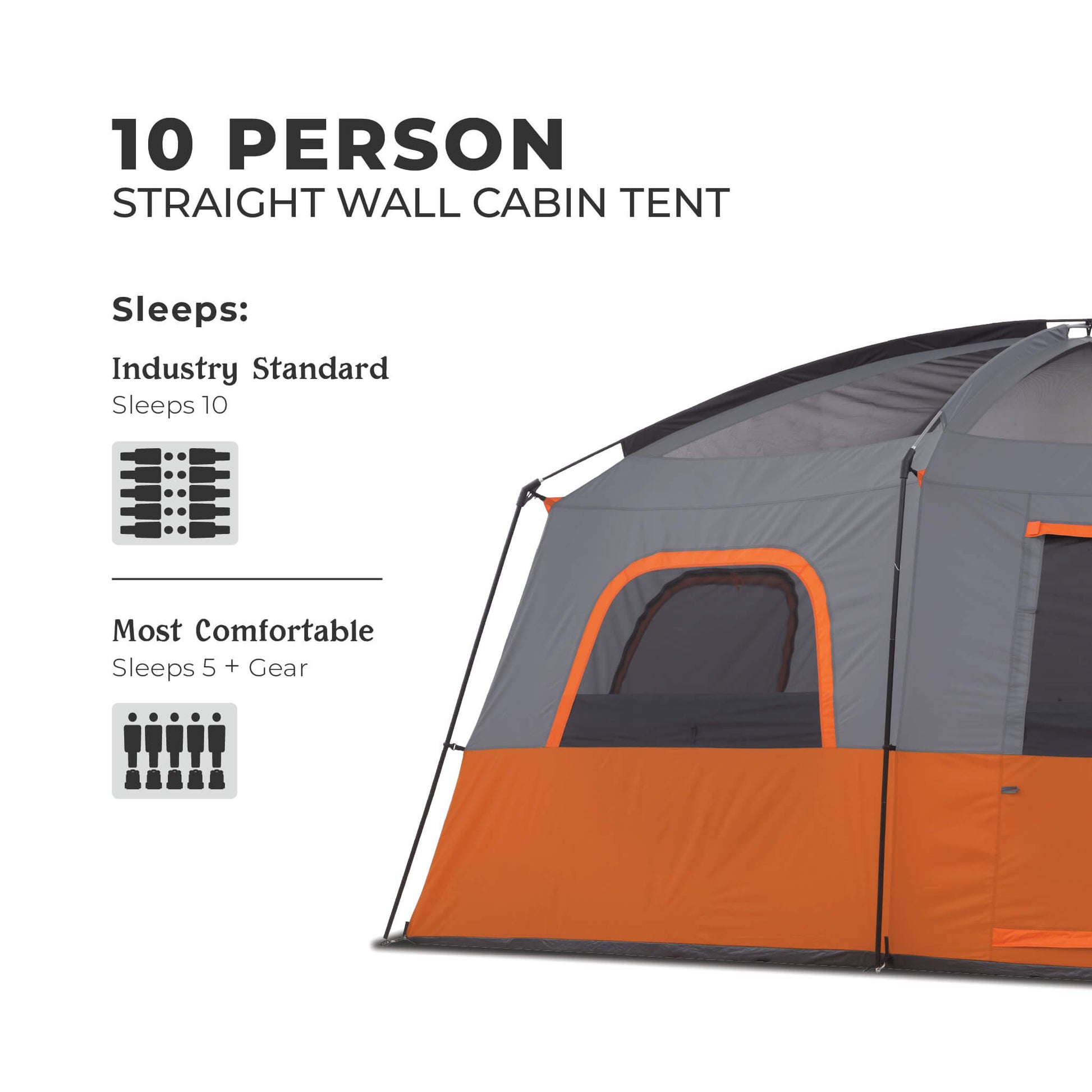 10 man arctic tent Core Equipment 10-Person Straight Wall Cabin Tent