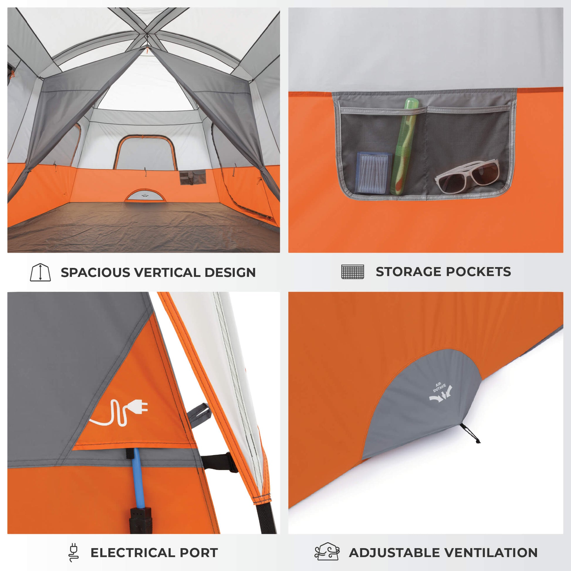 tent huren 10 personen 10 Person Straight Wall Cabin Tent