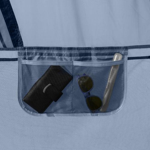 Close-up of storage pockets on CORE 10 person instant cabin tent.