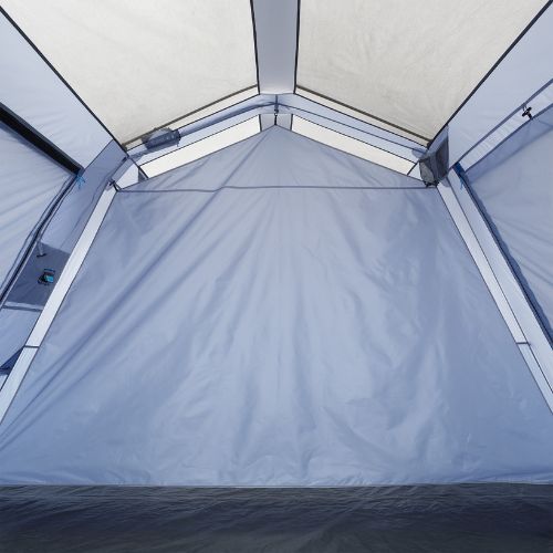 Close-up room divider on CORE 10 person instant cabin tent.