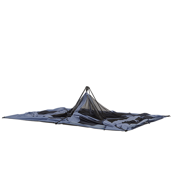 CORE 10 person instant tent setup gif demonstrating fast pop-up frame design for quick setup at a campsite.