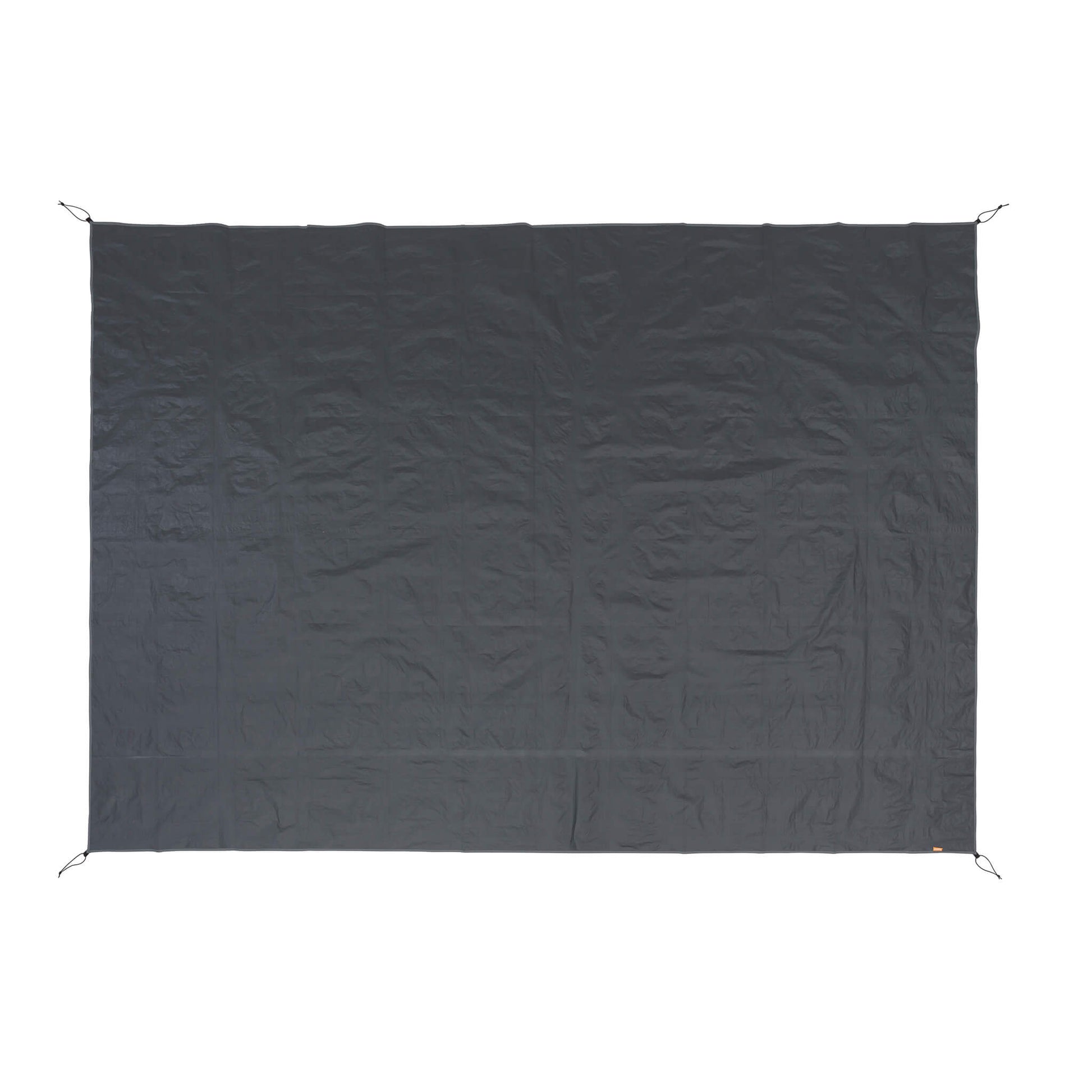 CORE 10 person tent footprint laid flat with durable gray fabric to protect the tent floor from wear and moisture.