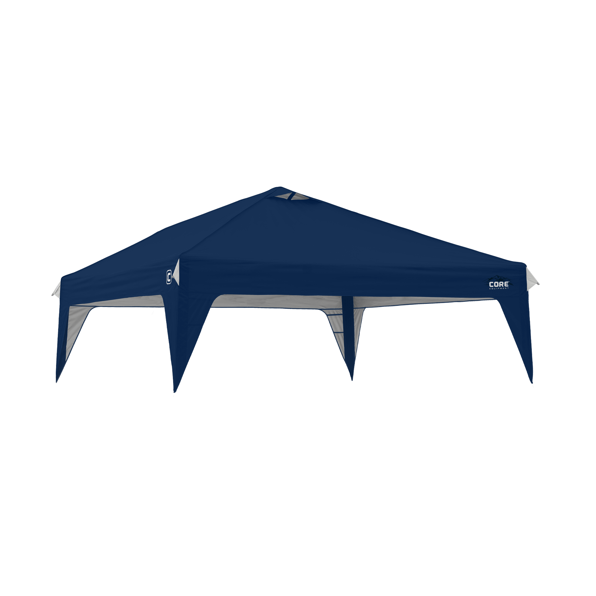 CORE 10x10 Center Push canopy top in navy, replacement accessory featuring durable fabric and vented roof for added airflow.