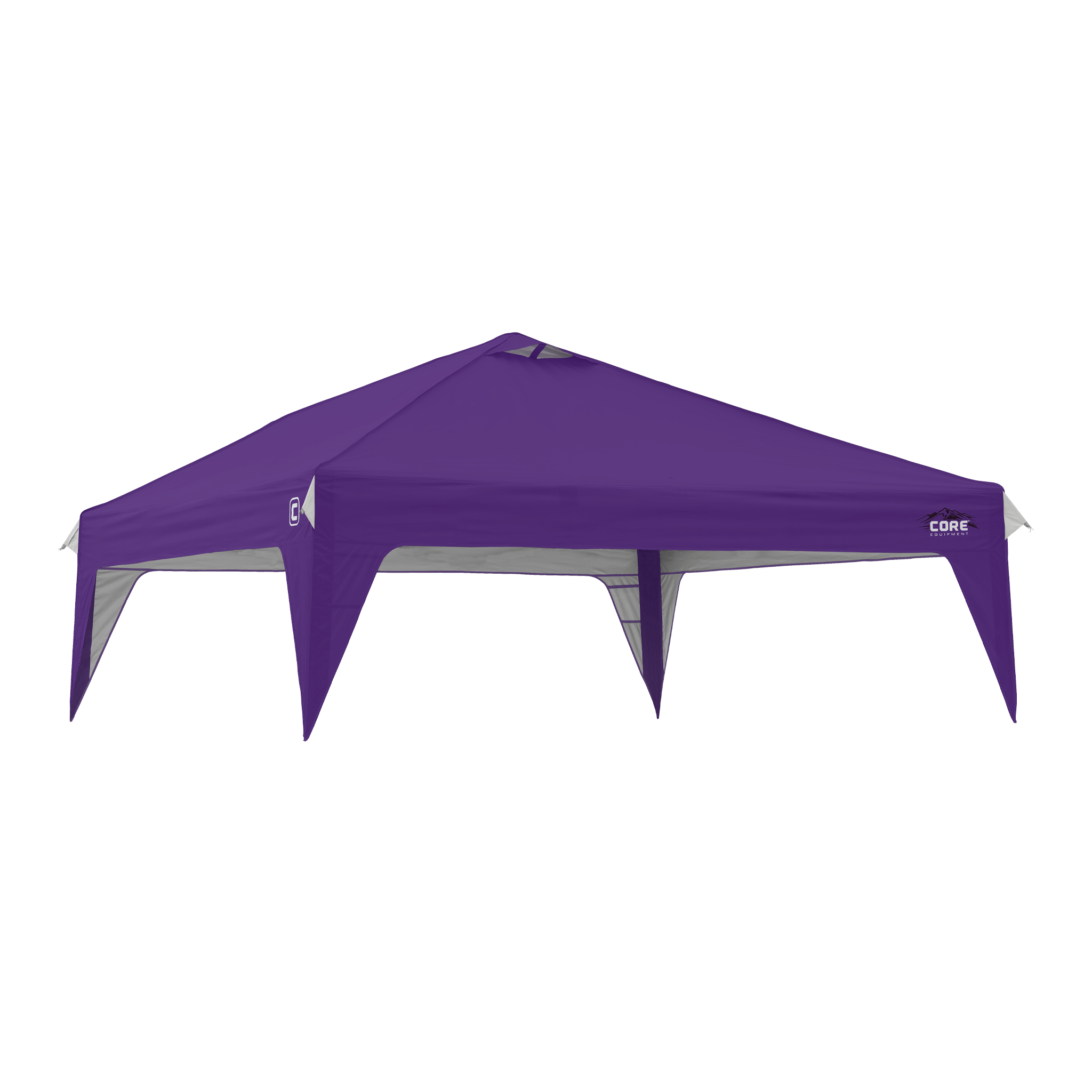 CORE 10x10 Center Push canopy top in purple, replacement accessory featuring durable fabric and vented roof for added airflow.