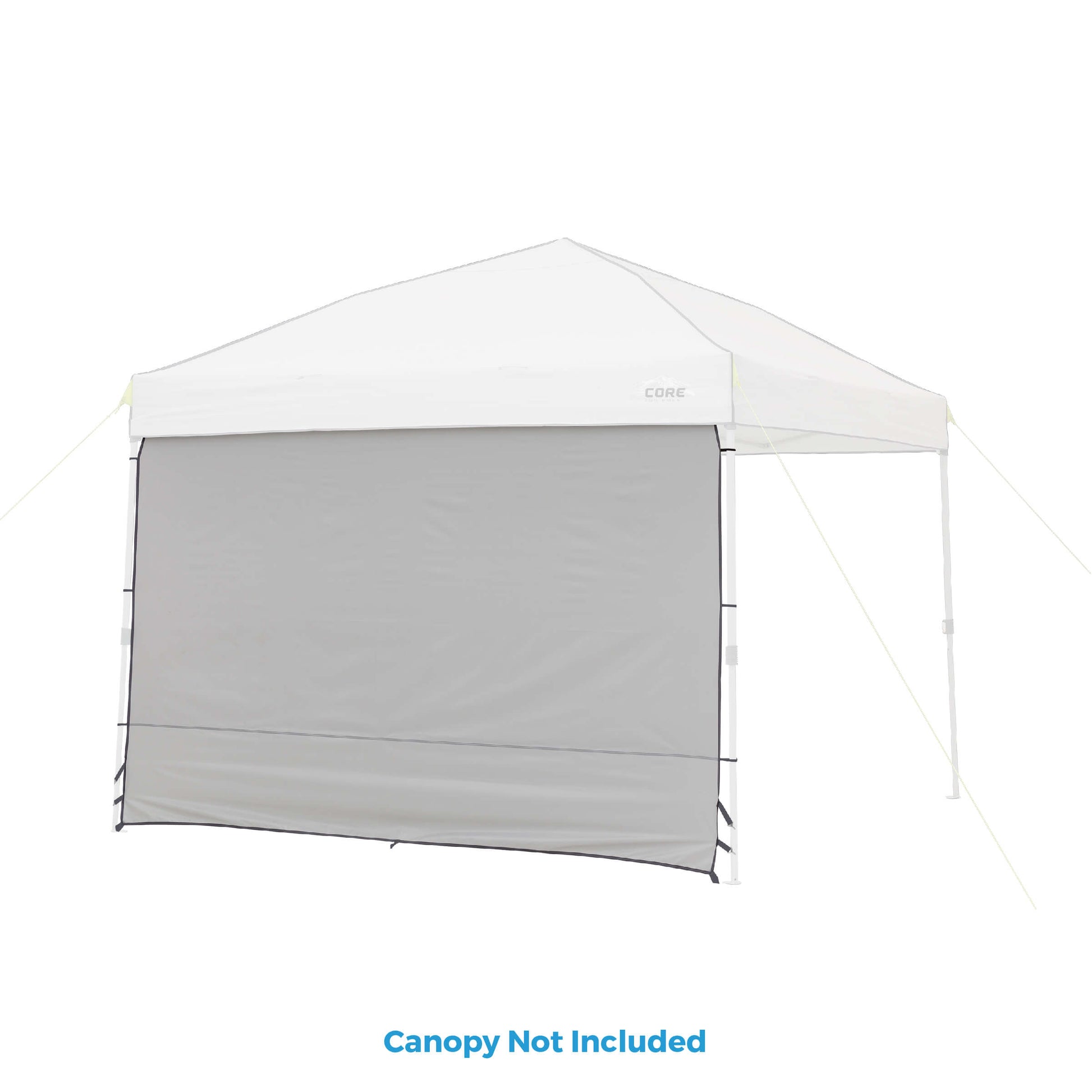Gray side panel for a canopy with 'Canopy Not Included' text.