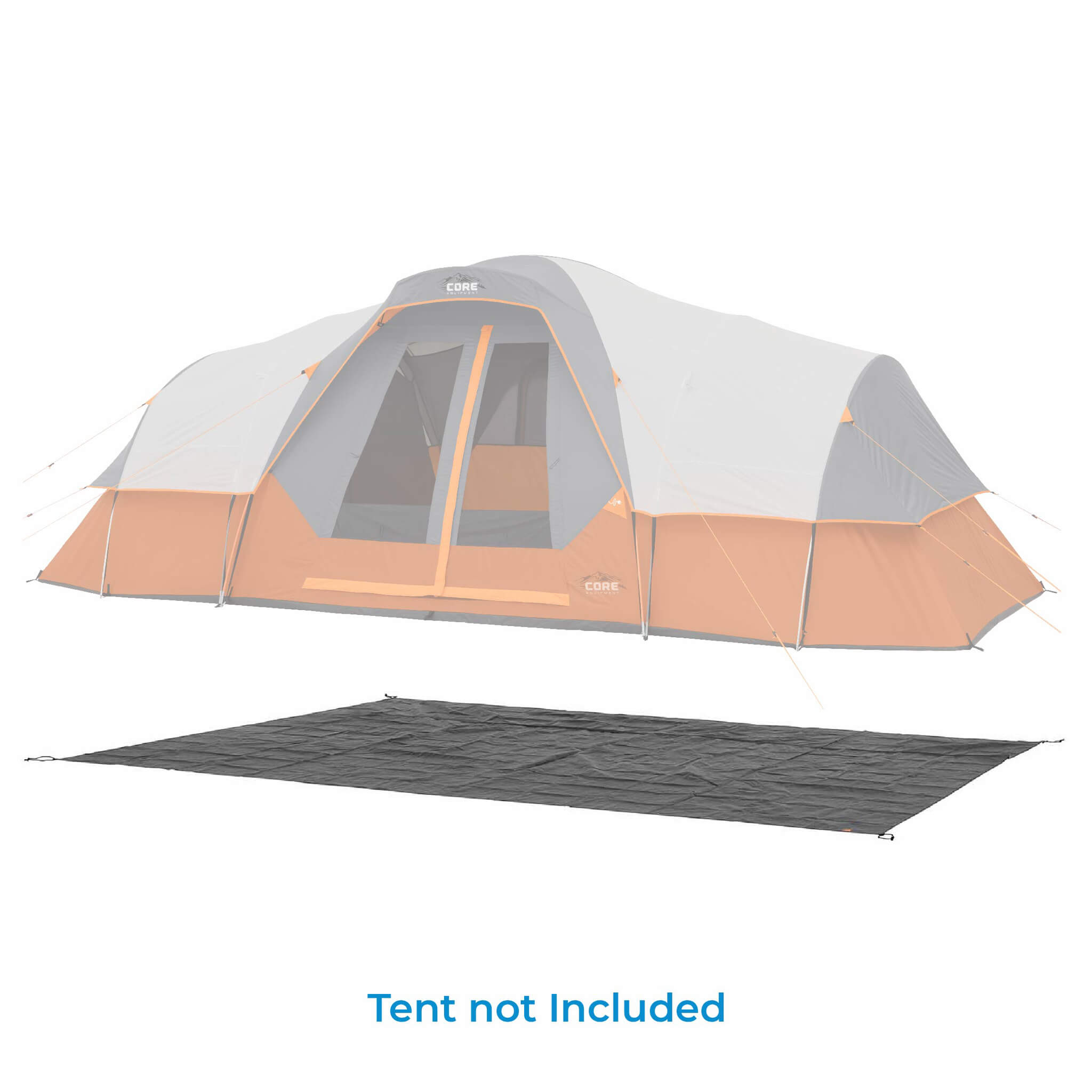 11 Person Dome Tent Footprint & Outdoor Tarp – Core Equipment
