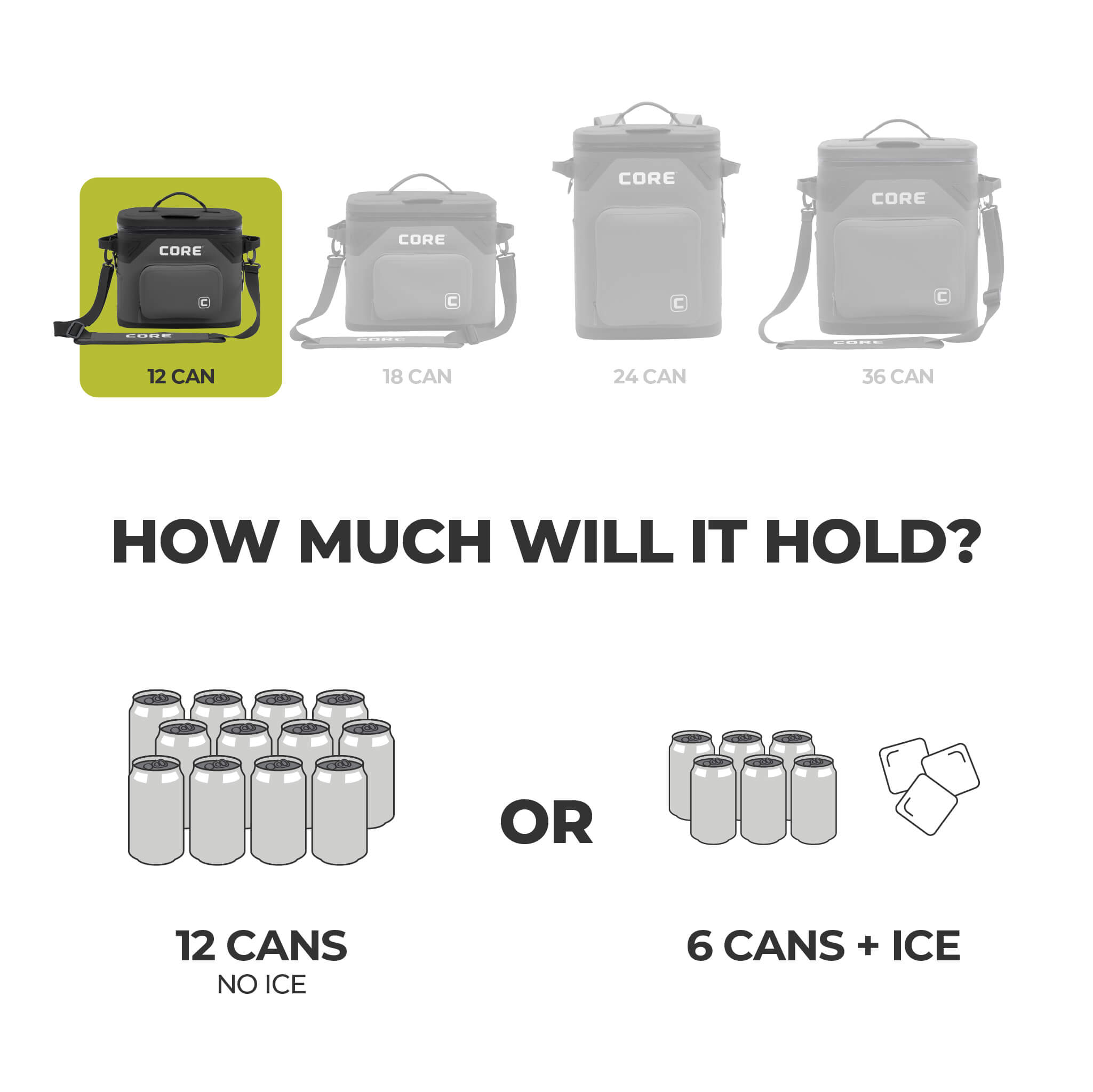 CLIMAKEEP Magnetic 12 Can Soft Cooler – Core Equipment