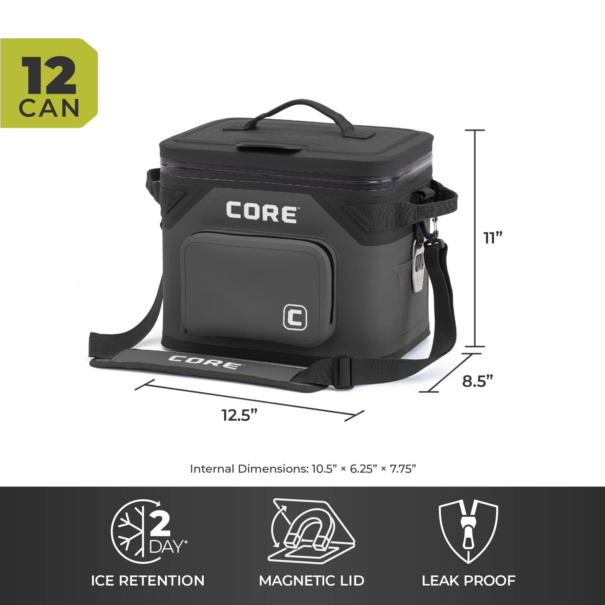 CLIMAKEEP Magnetic 12 Can Soft Cooler – Core Equipment
