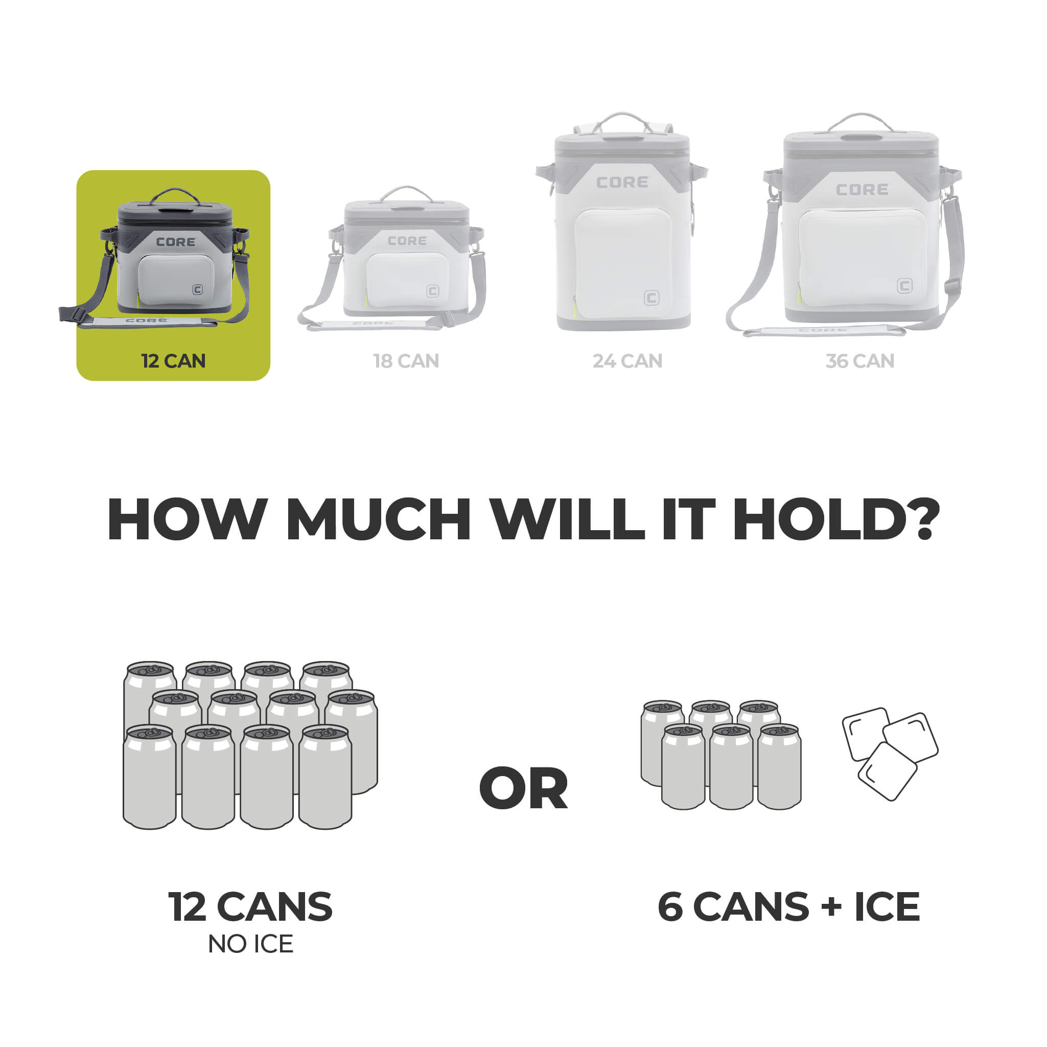 CLIMAKEEP Magnetic 12 Can Soft Cooler – Core Equipment