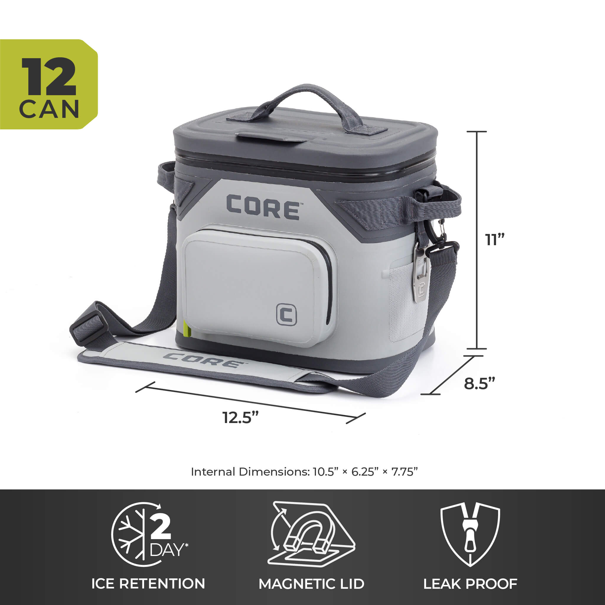 CLIMAKEEP Magnetic 12 Can Soft Cooler – Core Equipment