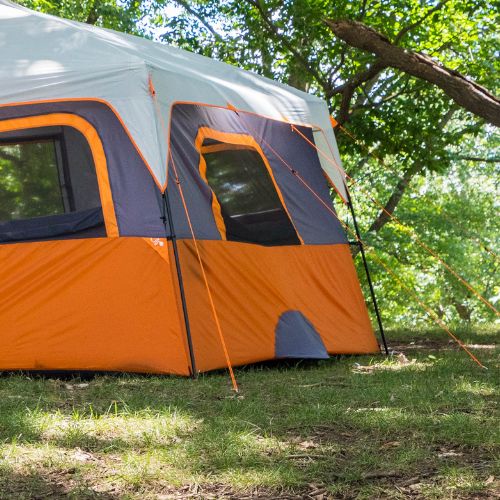 Close up of ground vent on CORE 12 person straight wall cabin tent