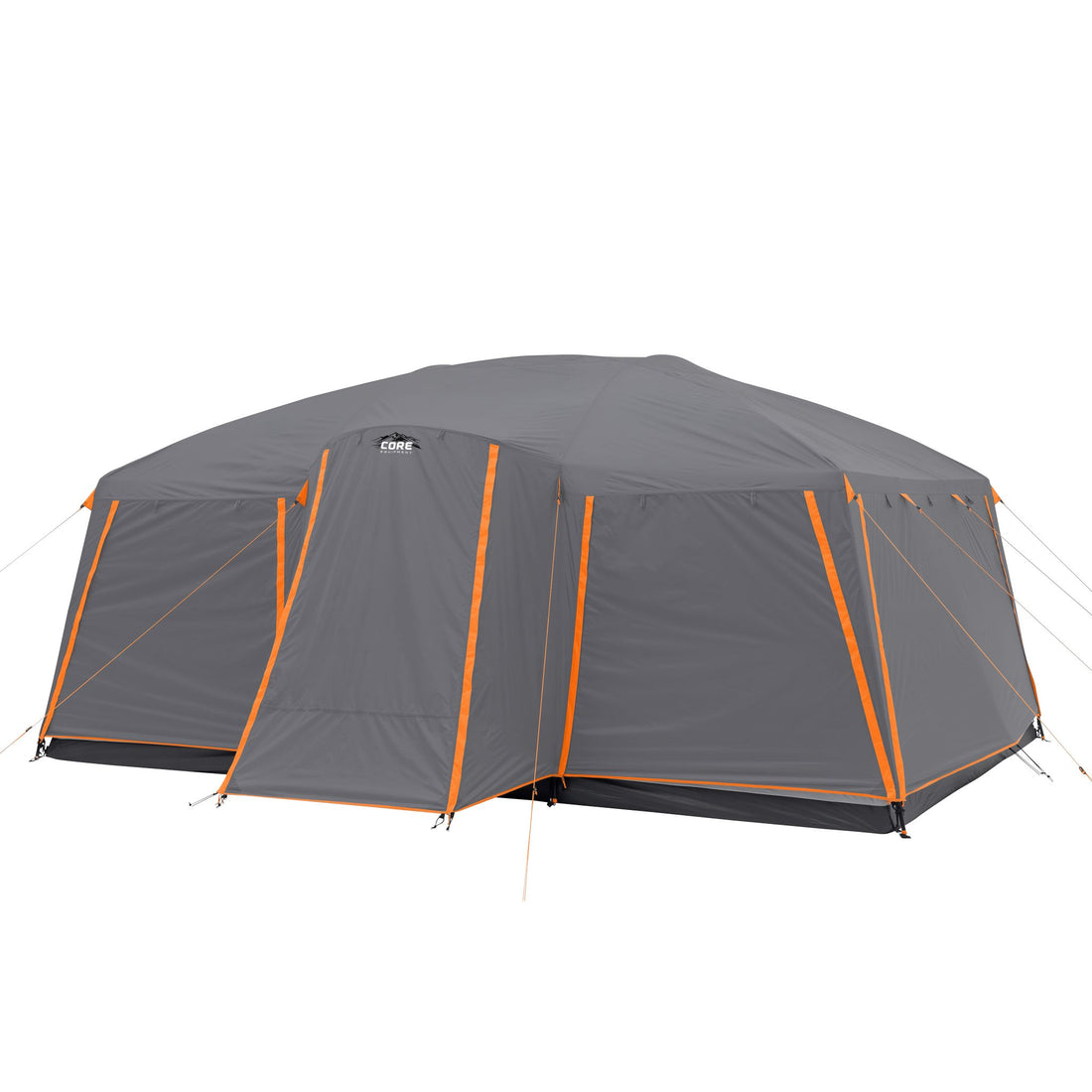 CORE 12 person straight wall cabin tent with full rainfly, shown for selecting replacement parts specific to this model #40487.