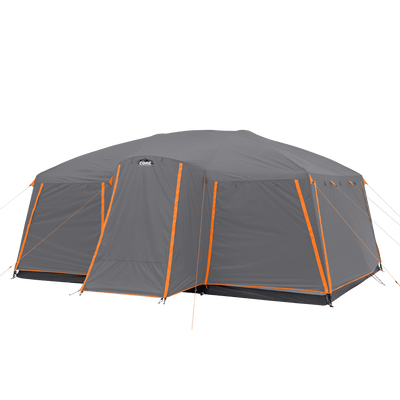 12 Person Straight Wall Cabin Tent with Full Rainfly