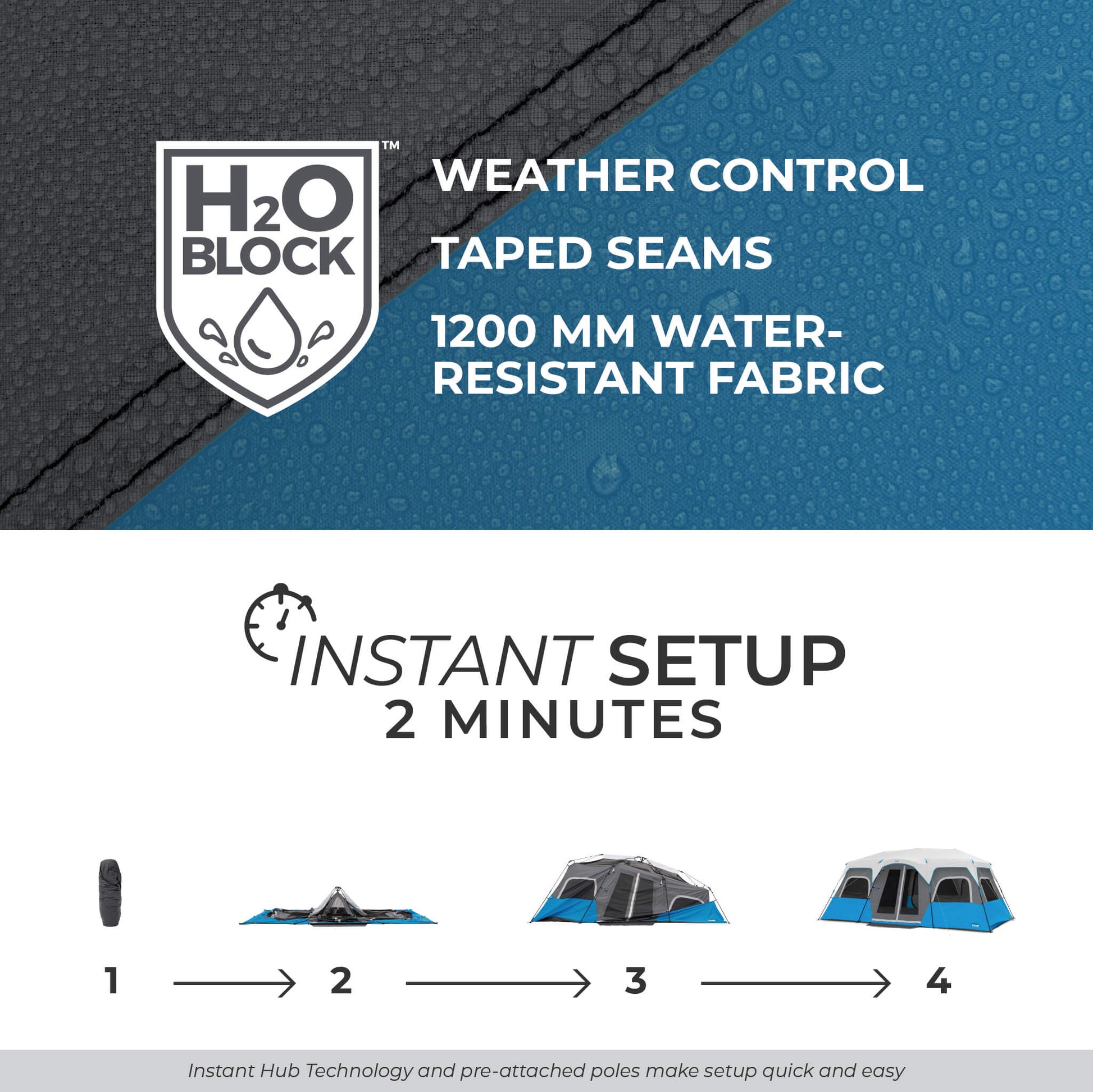 12 man instant tent Core Equipment Lighted 12 Person Instant Cabin Tent