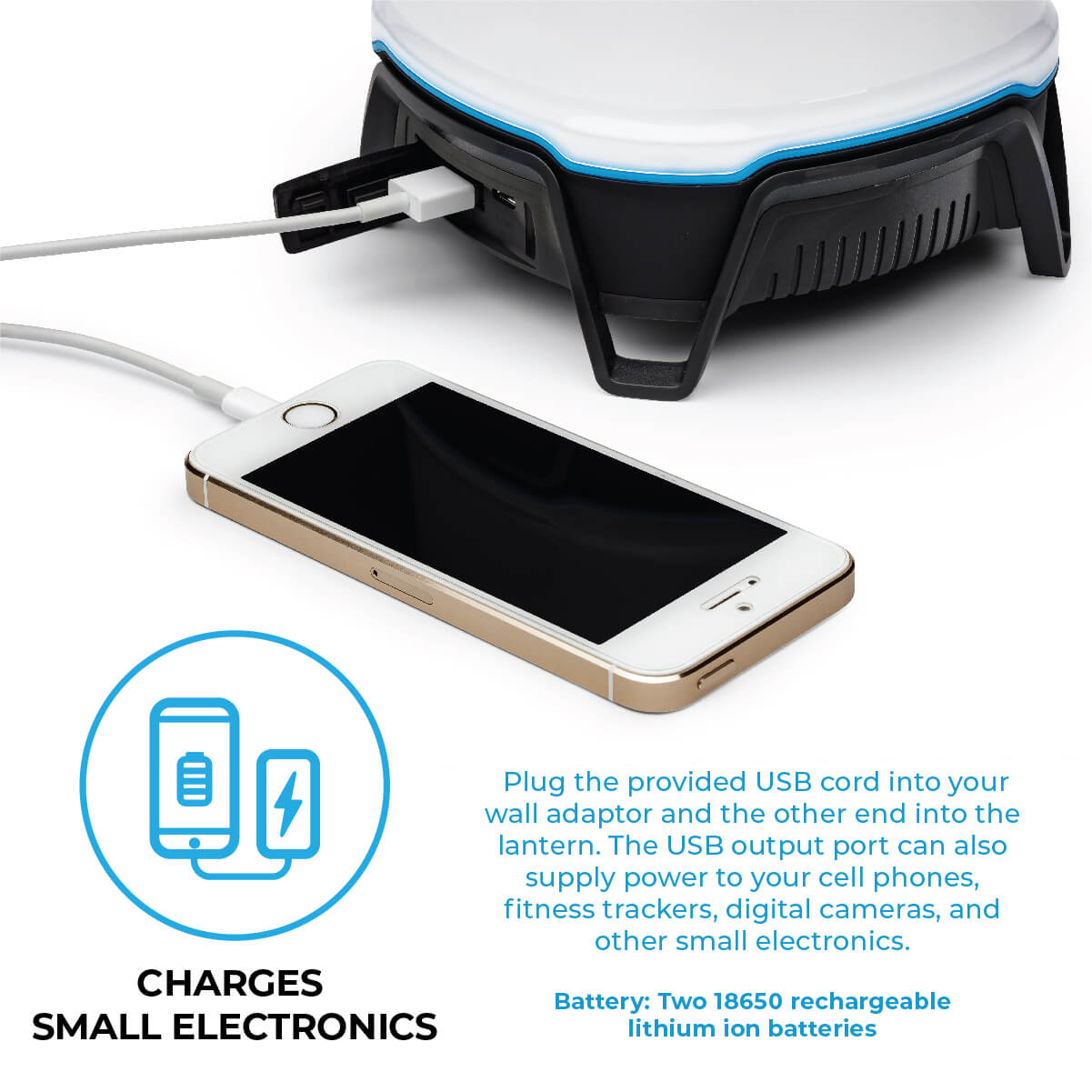 1250 Lumen Rechargeable Lantern with Bluetooth Speaker – Core