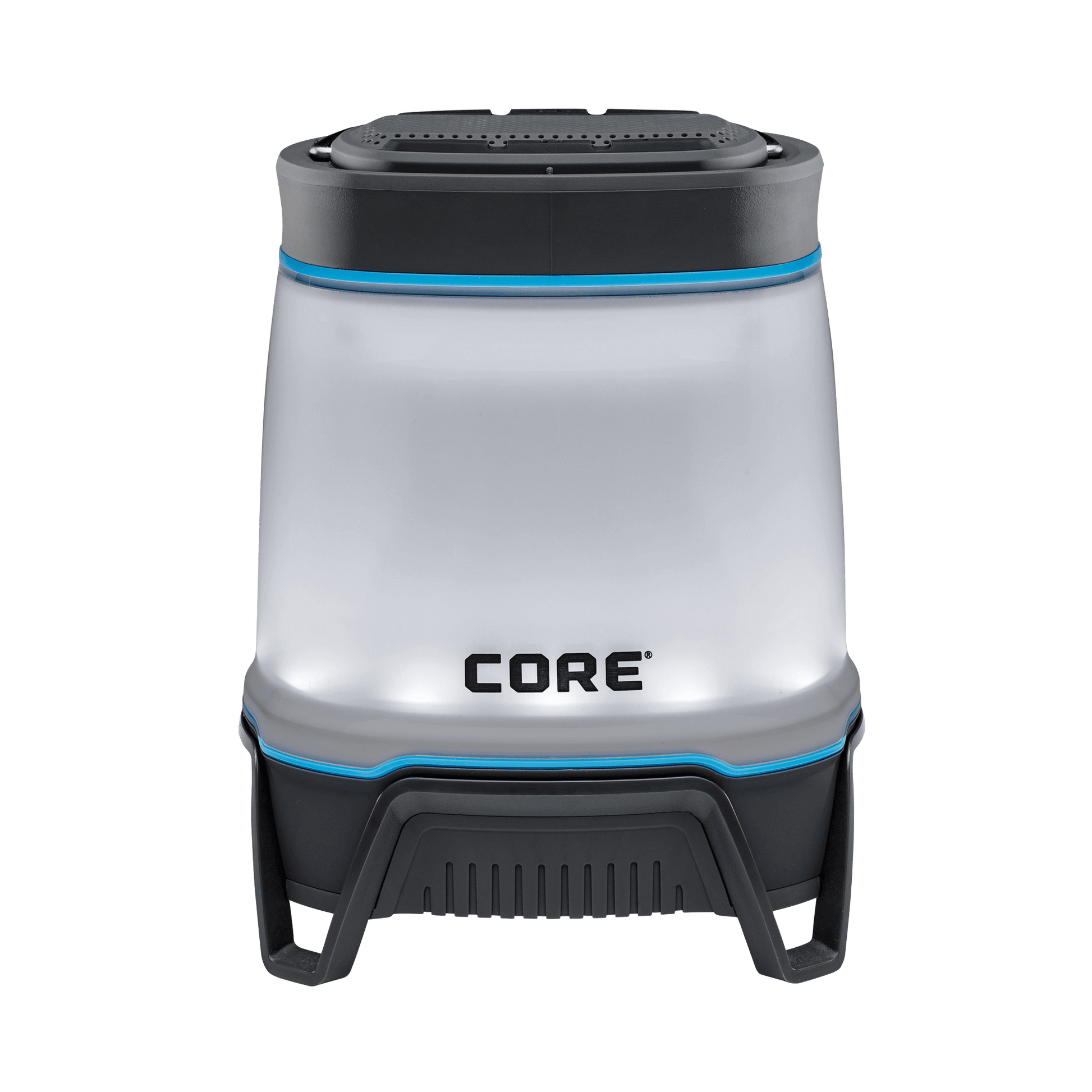 CORE 1250 lumen rechargeable lantern with Bluetooth speaker, durable design, and bright LED lighting.
