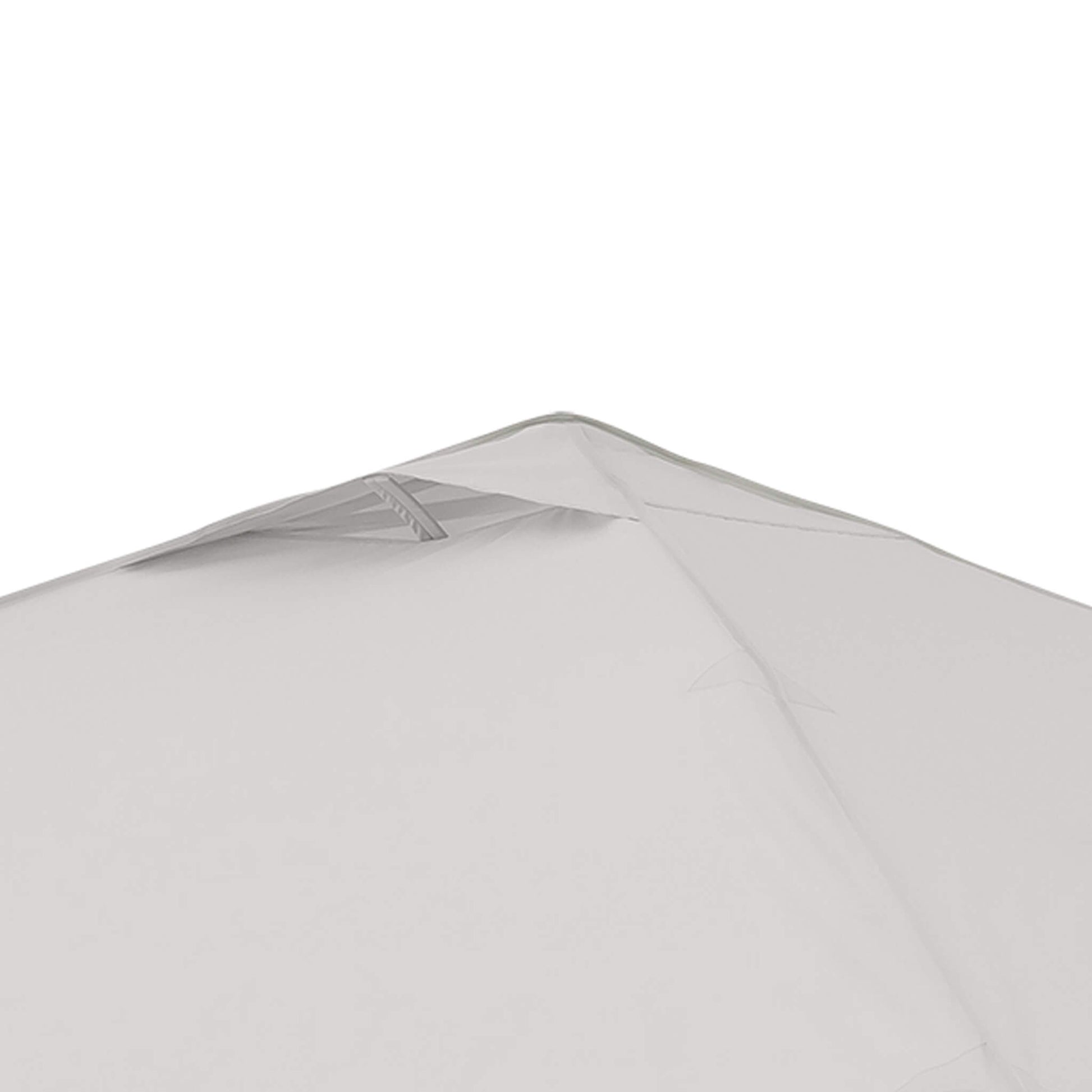 Detailed view of vented roof on the CORE 13x13 Center Push canopy top in light/dark gray, designed for increased airflow and heat reduction.