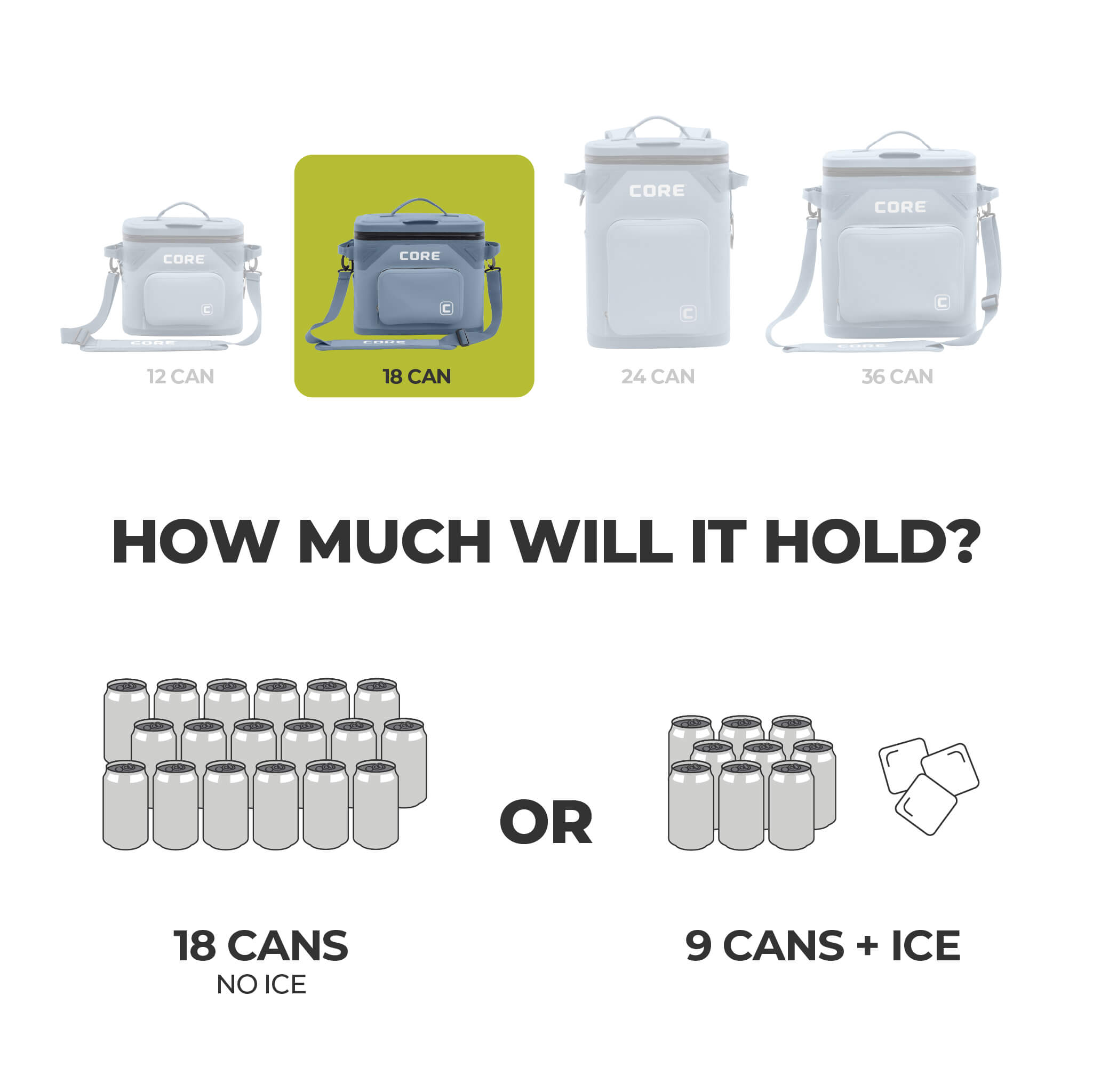 CLIMAKEEP Magnetic 18 Can Soft Cooler – Core Equipment