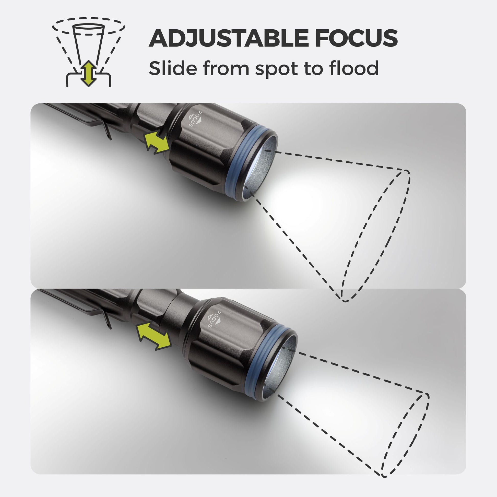 2000 Lumen Rechargeable Flashlight