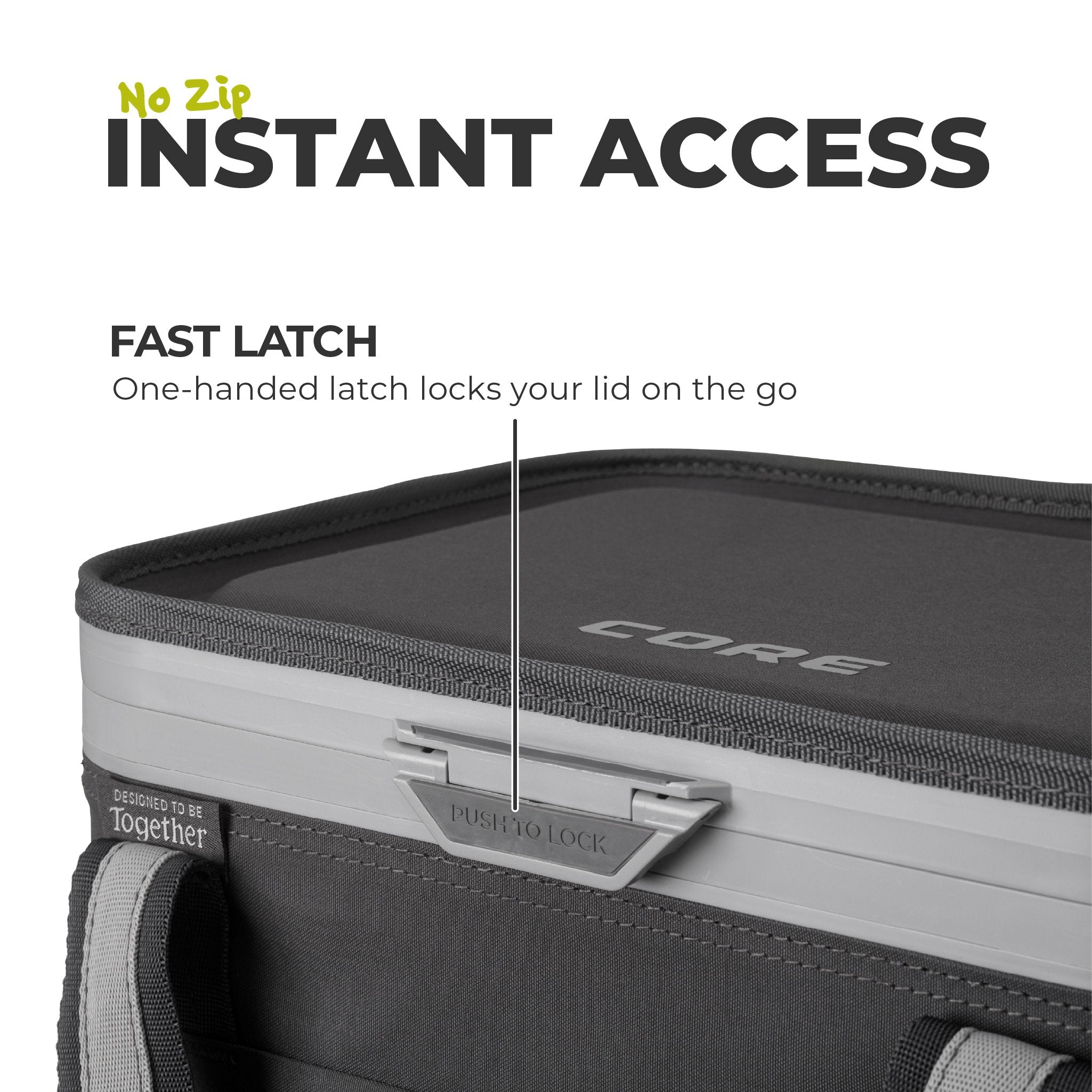 FlipBack 24 Can No-Zip Magnetic Cooler – Core Equipment
