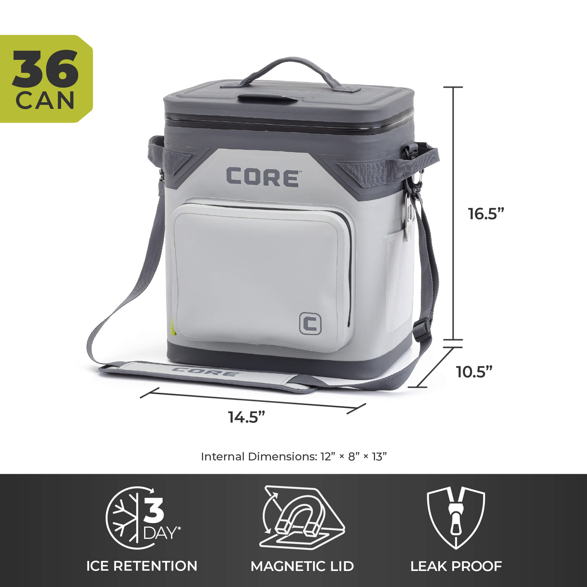 CLIMAKEEP Magnetic 36 Can Soft Cooler – Core Equipment
