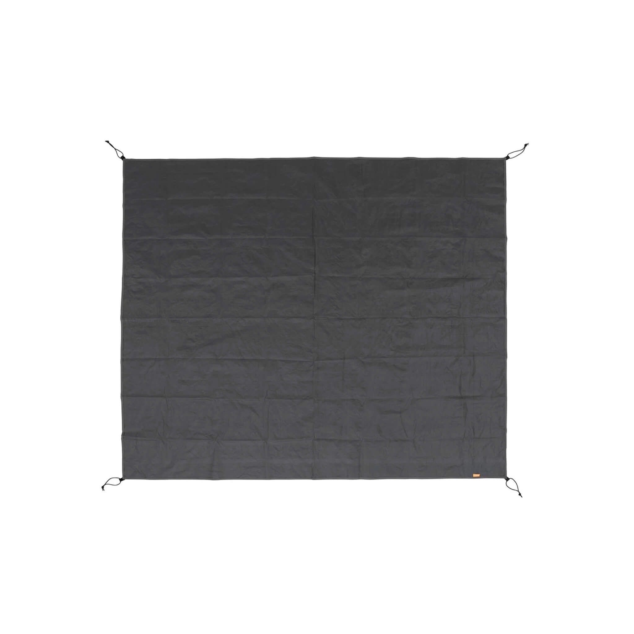 CORE 4 person tent footprint laid flat with durable gray fabric to protect the tent floor from wear and moisture