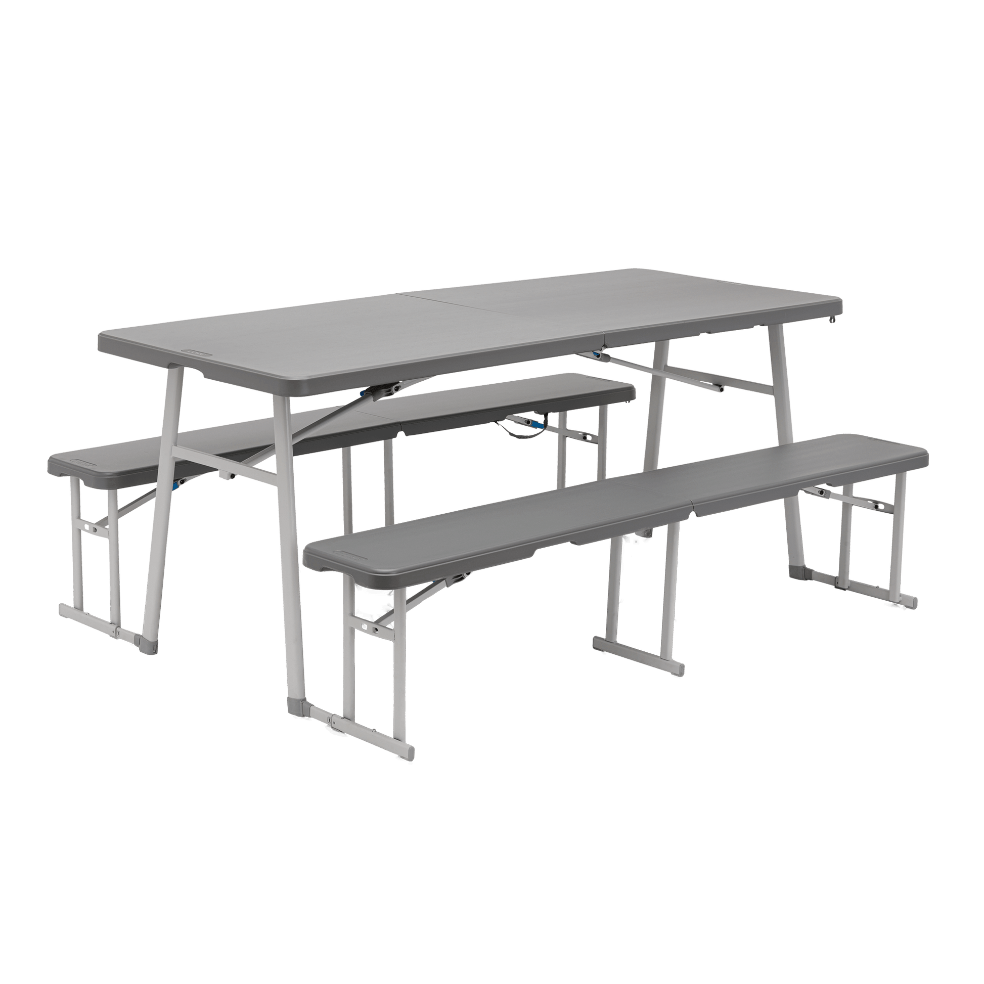 CORE folding picnic table with two benches.