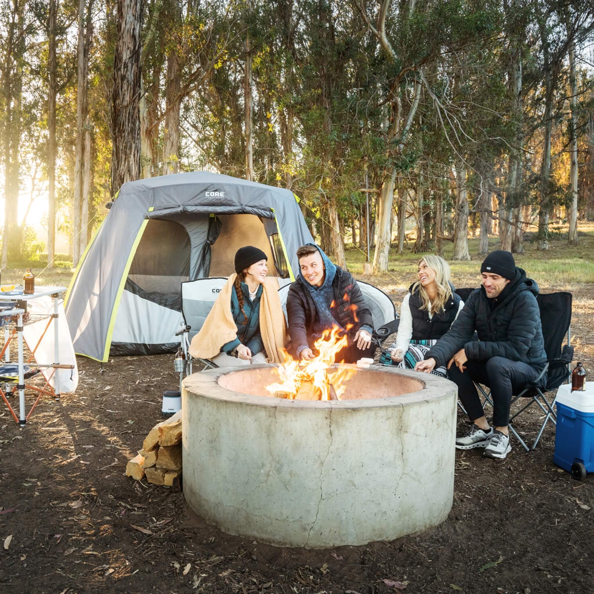 6 Person Instant Cabin Tent with Full Rainfly – Core Equipment