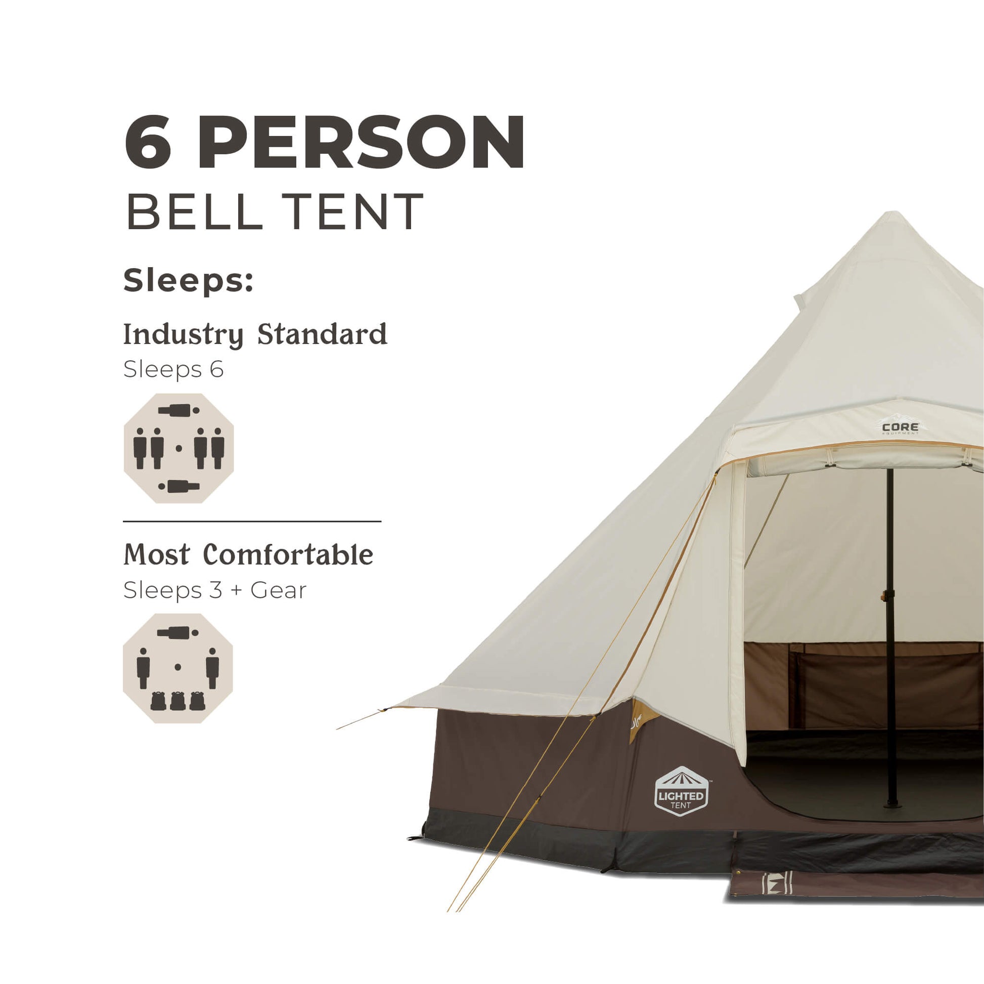 bell tent shop CORE 6-Person Bell Tent
