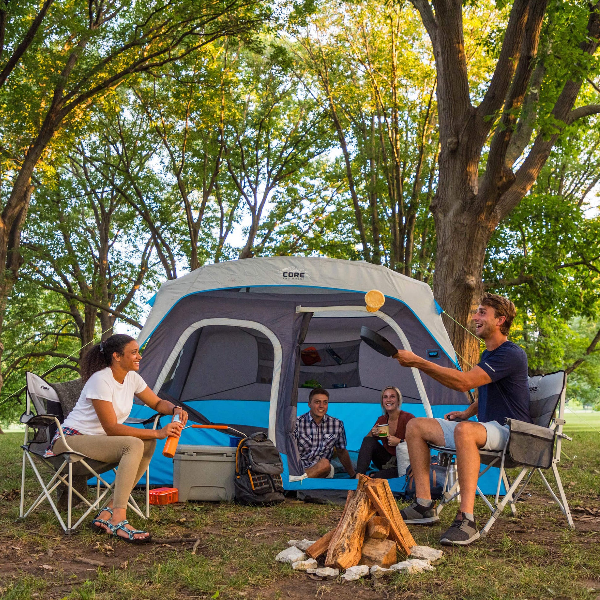 tent buddy Core Equipment 6-Person Lighted Instant Cabin Tent