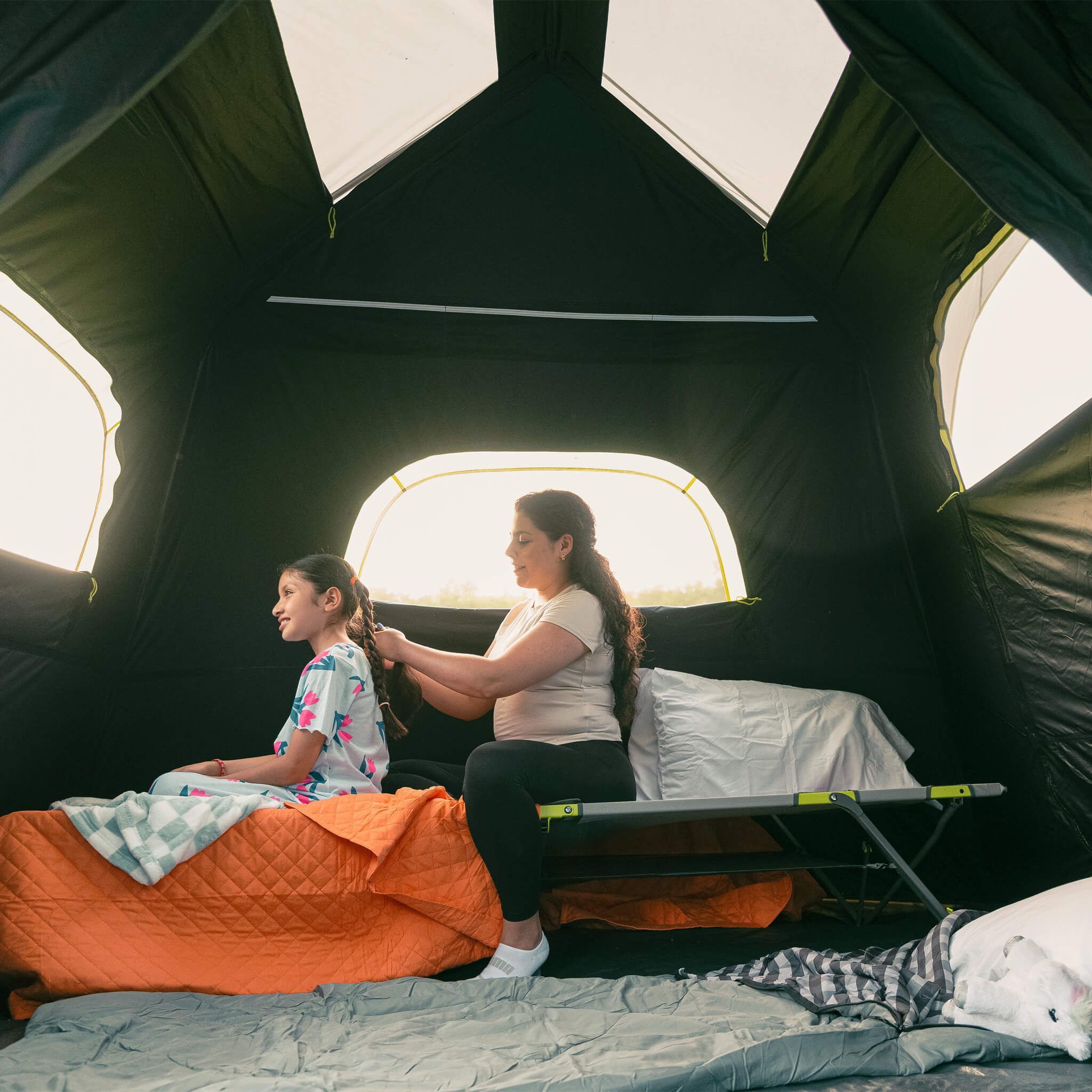 9 Person Blockout Instant Cabin Tent (14' x 9') | CORE Equipment