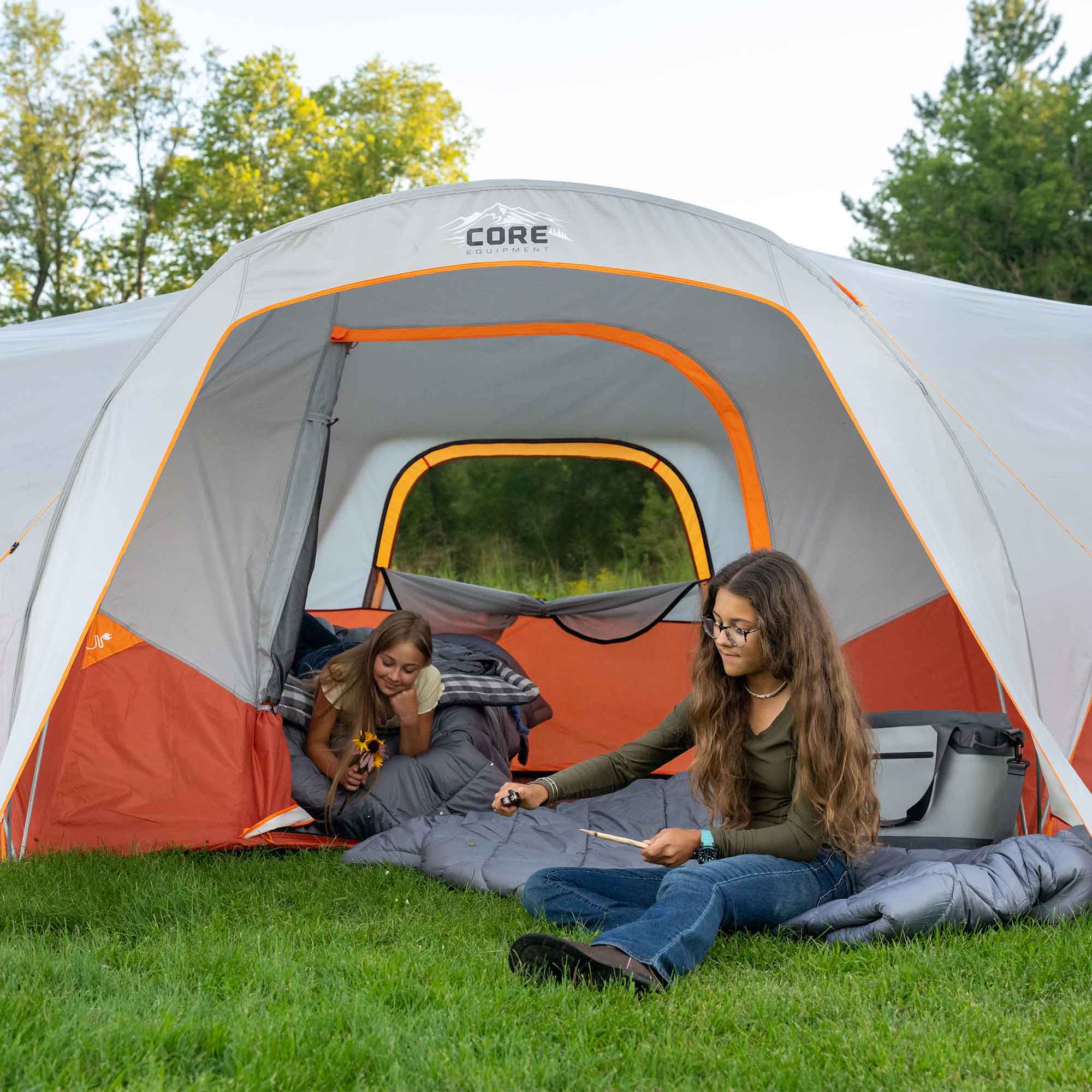 9 Person Extended Dome Plus Tent with Vestibule – Core Equipment