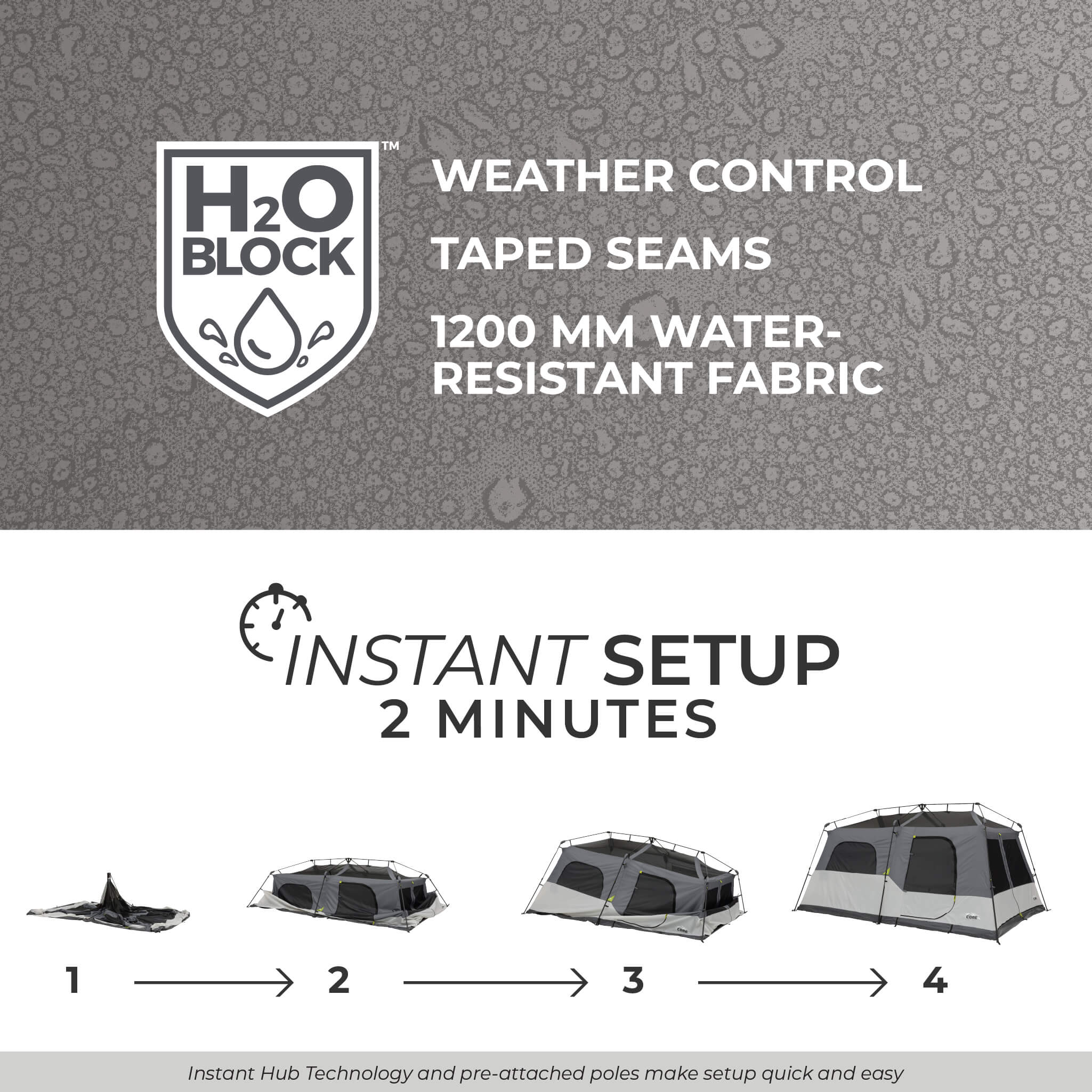 9 Person Instant Cabin Tent – Core Equipment