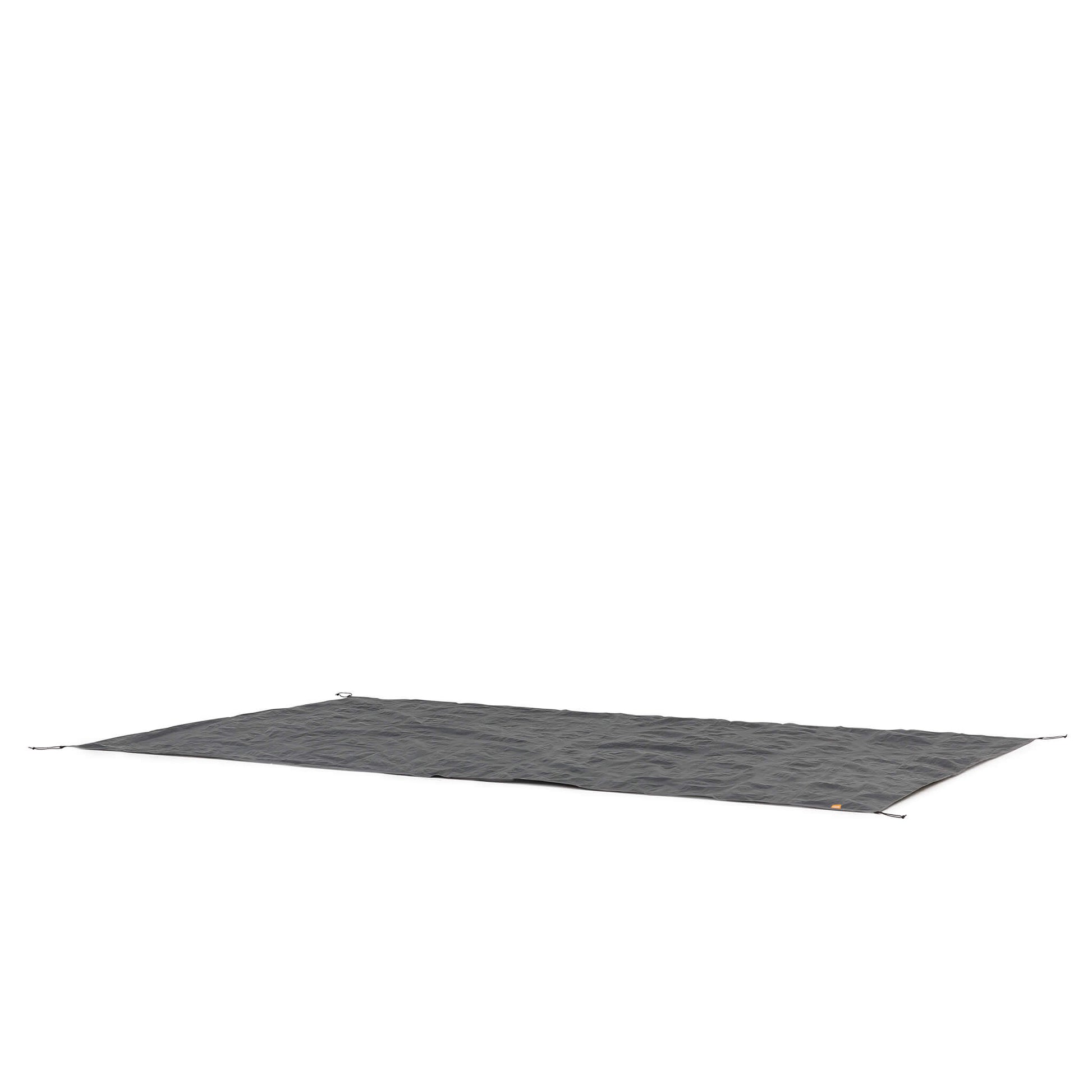 Angled view of CORE 9 person extended dome tent footprint showing waterproof design and compact rectangular shape.