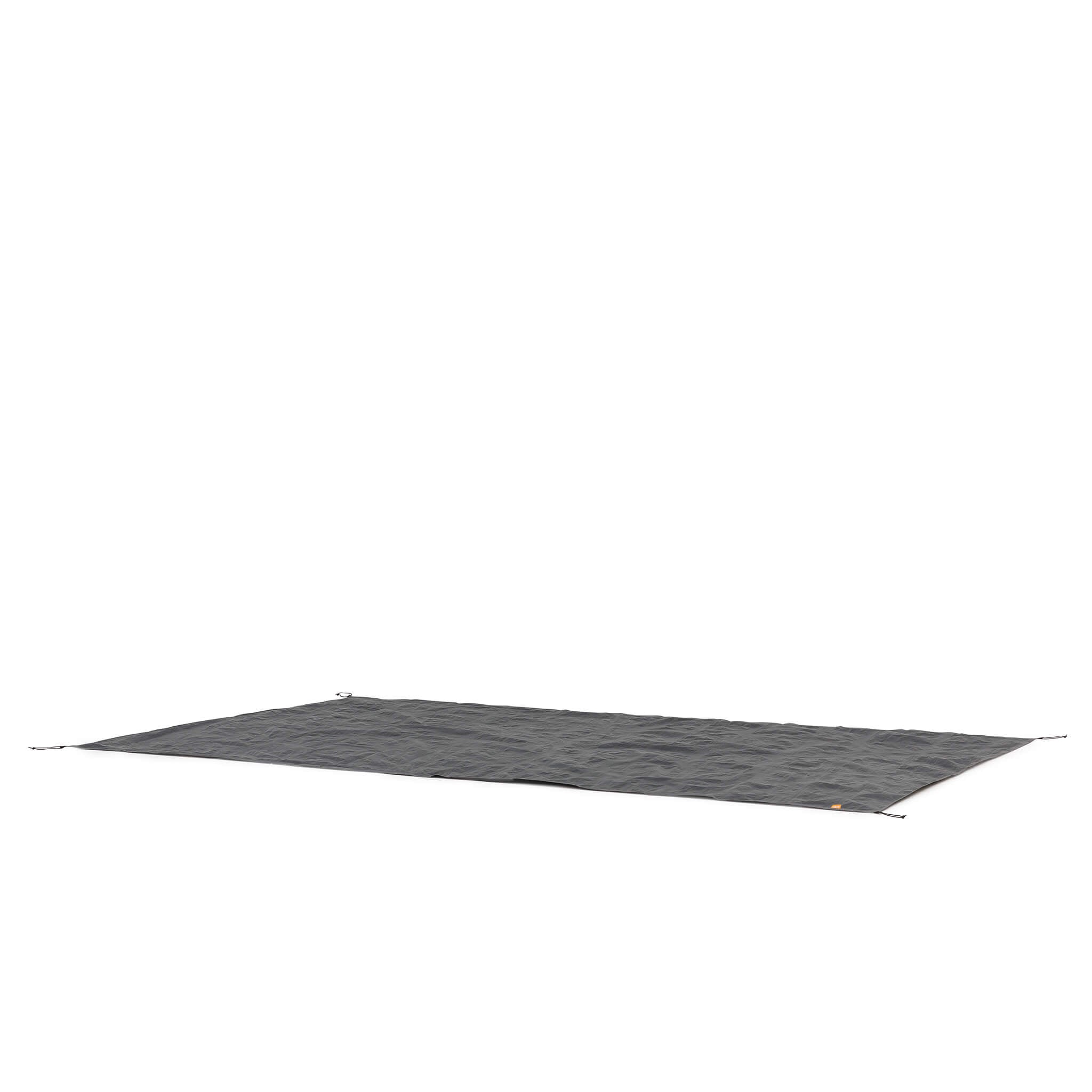 Angled view of CORE 9 person extended dome tent footprint showing waterproof design and compact rectangular shape.
